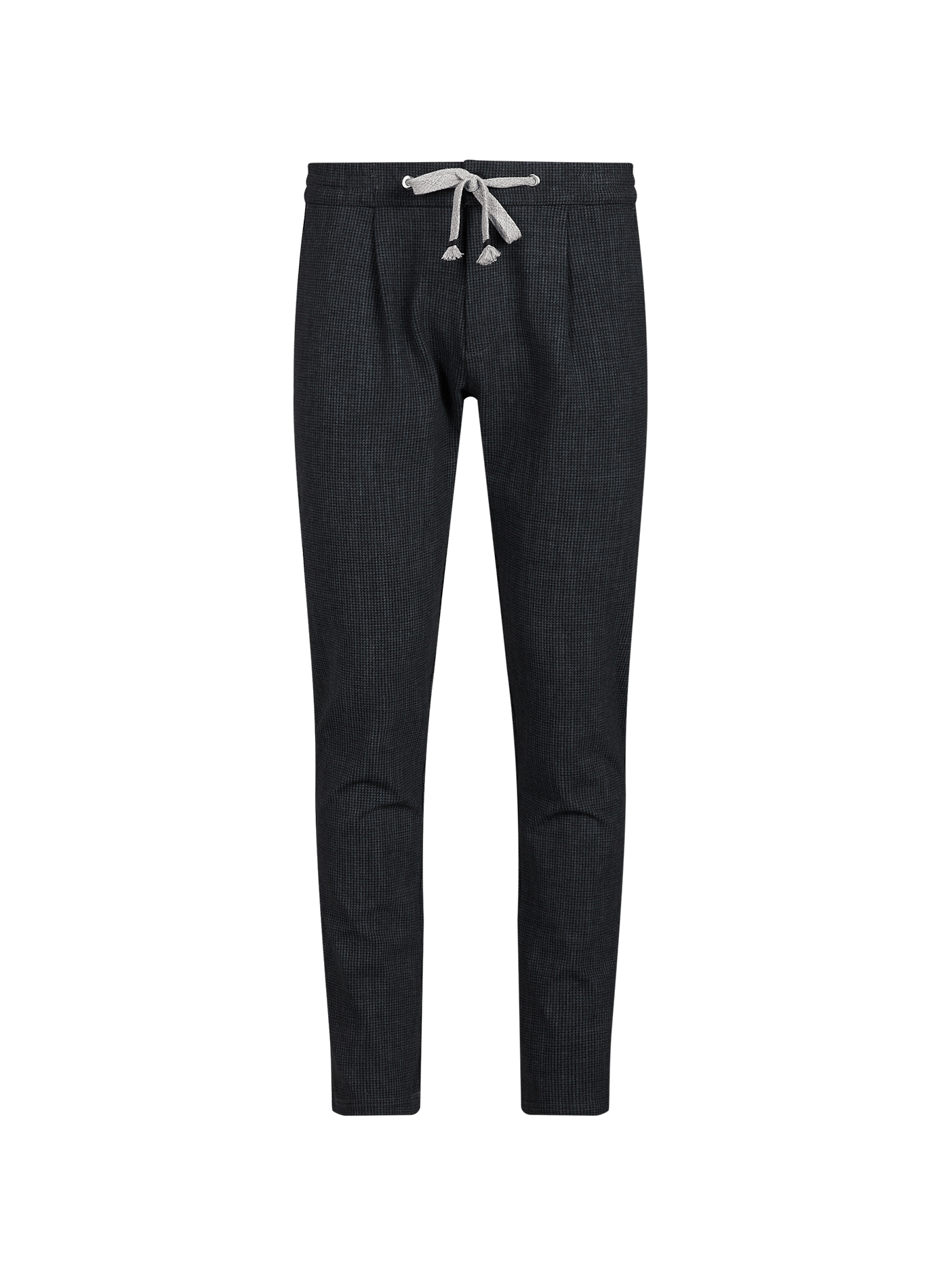 Thomas Coroglio Checked Carrot-Fit Trousers 1789 CALA Grey