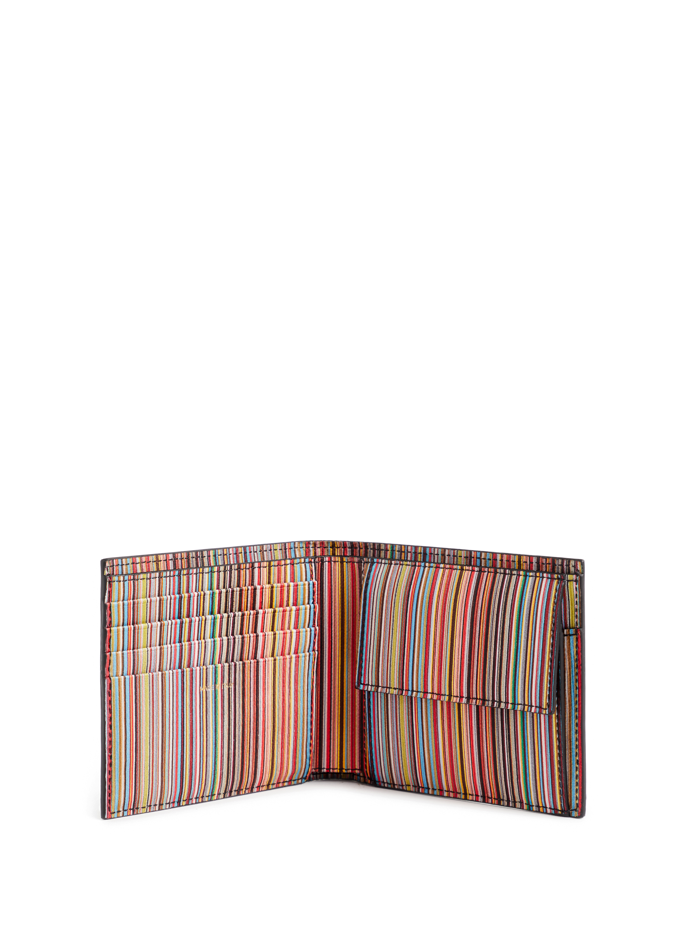 Portefeuille en cuir texturé