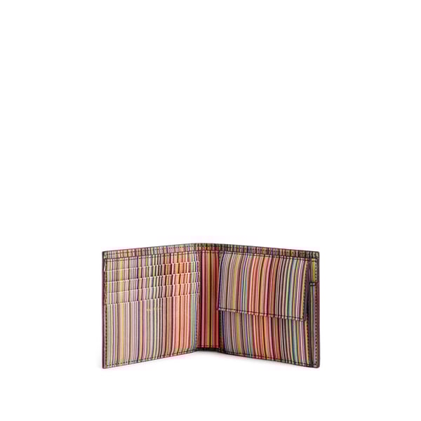 Portefeuille en cuir texturé