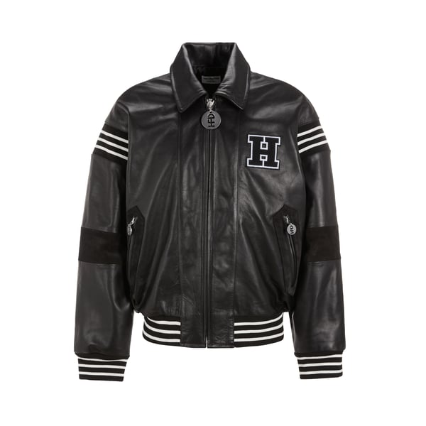 Blouson en cuir de vache