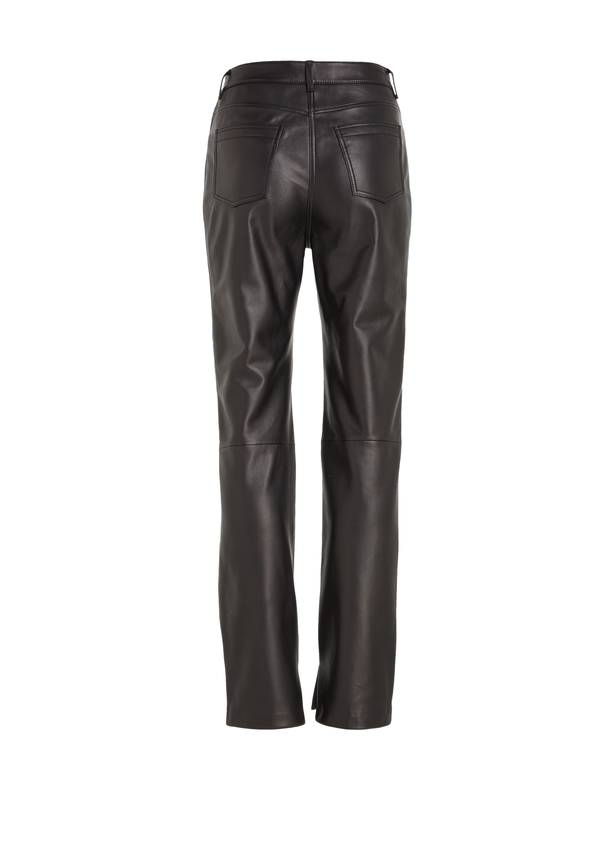 Pantalon slim en cuir