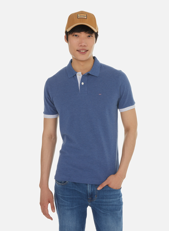 Two-tone cotton Polo Shirt EDEN PARK