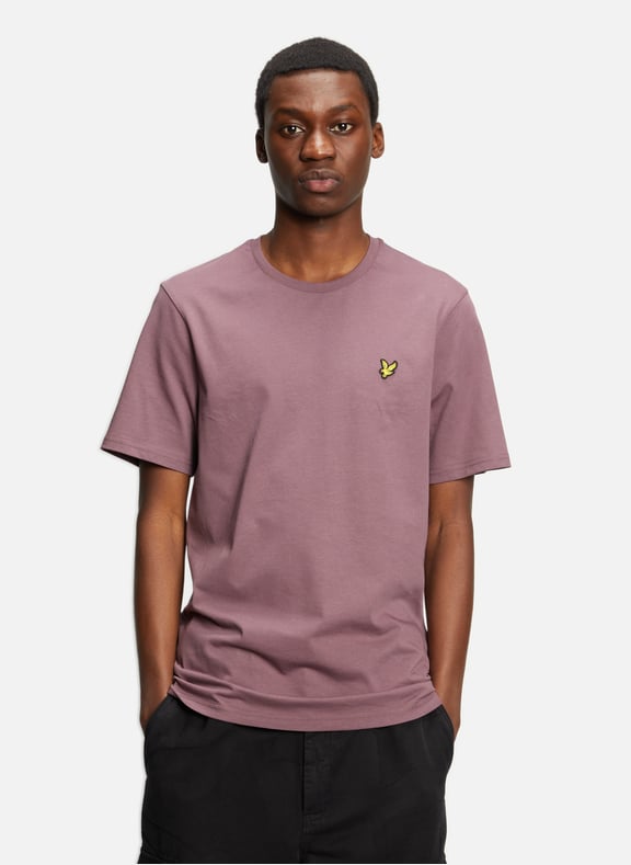 T-shirt uni en coton Violet by LYLE & SCOTT LYLE & SCOTT T-shirt uni en coton Violet