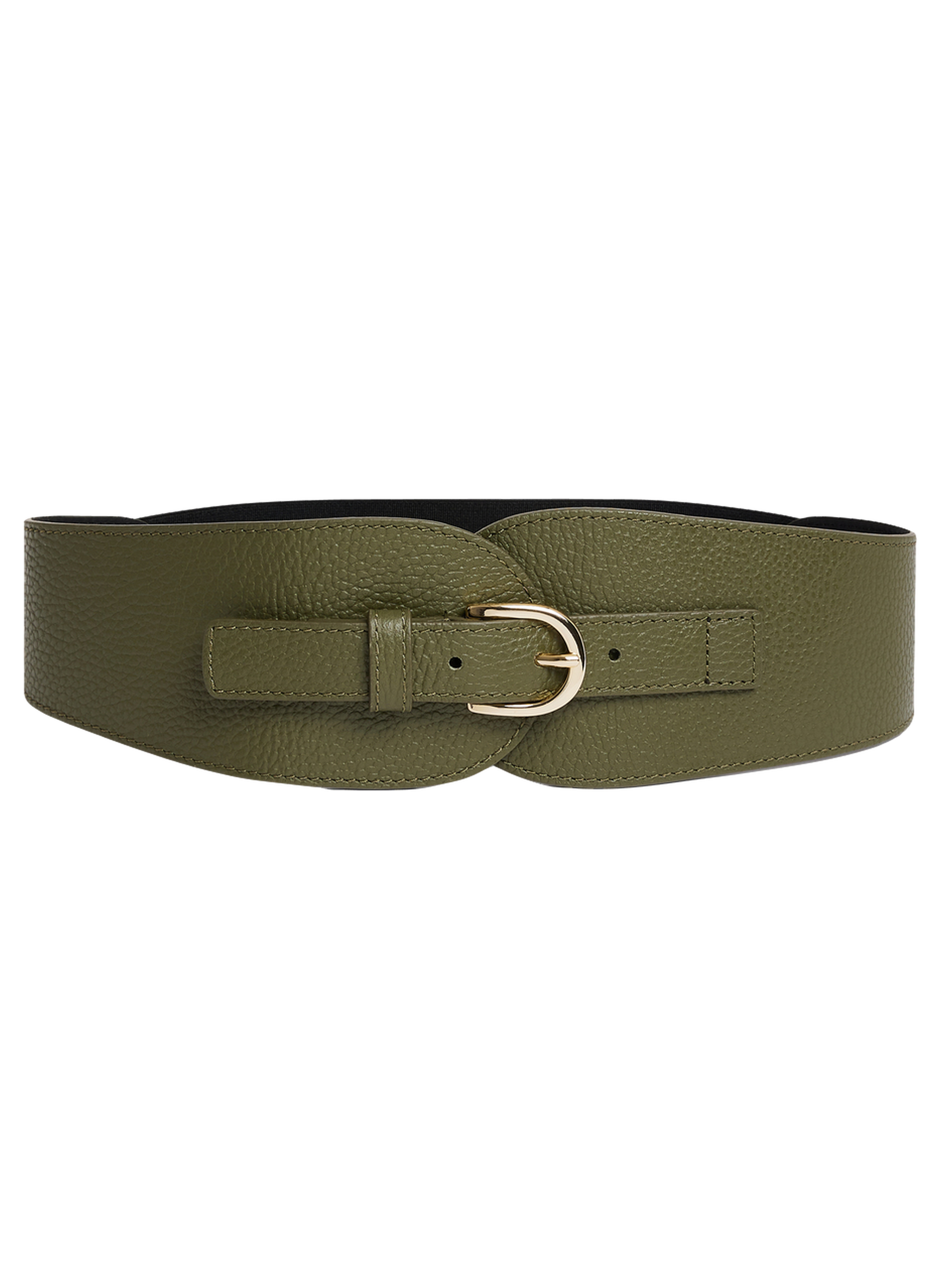 Ceinture corset en cuir - olympe GERARD DAREL Kaki