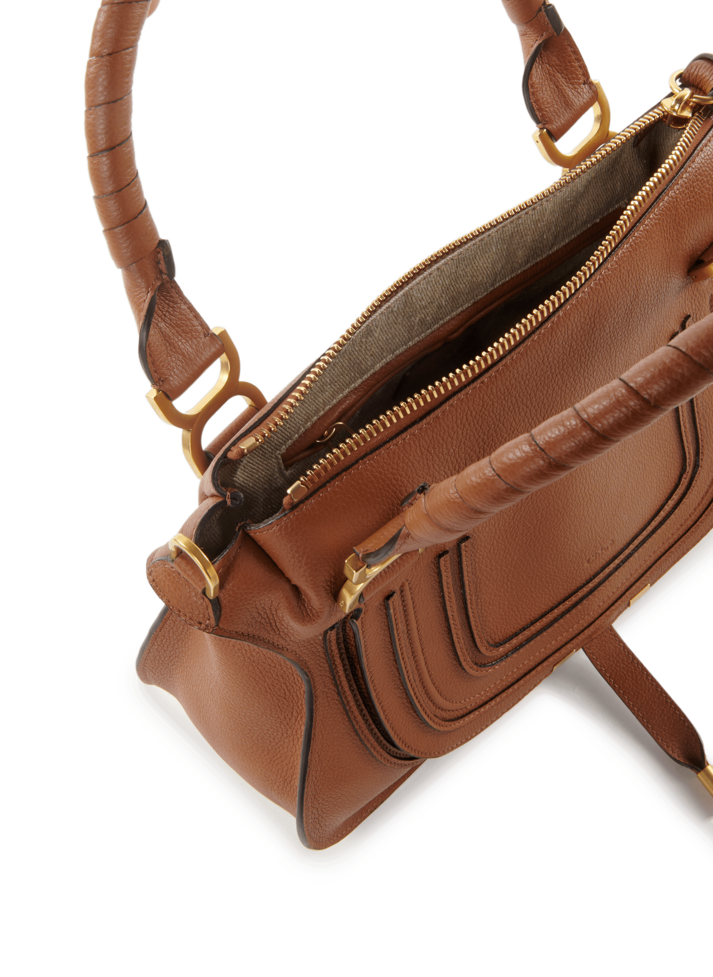 Sac moyen Marcie en cuir CHLOÉ Marron