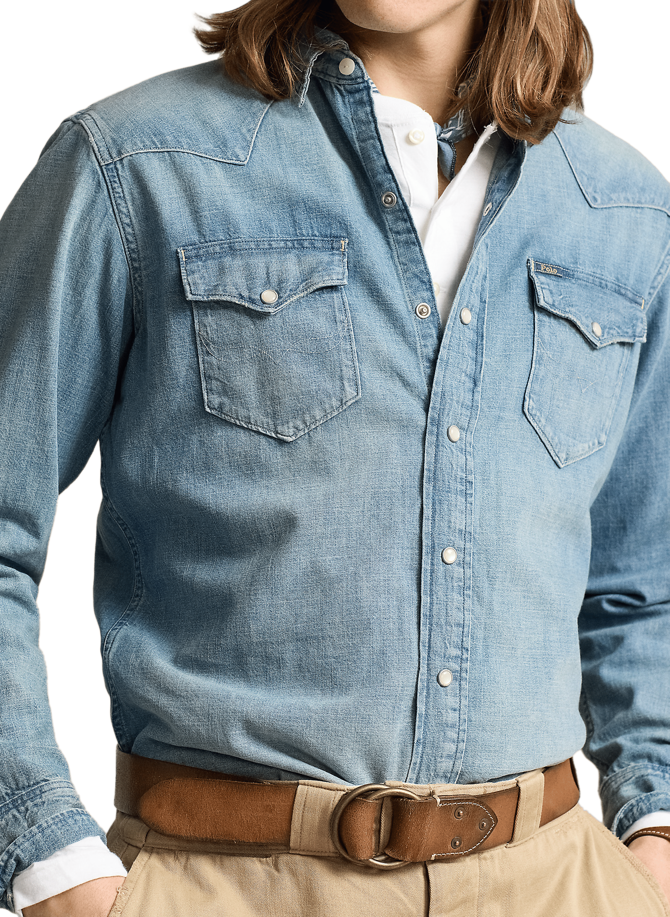 Iconic Western denim shirt POLO RALPH LAUREN Blue