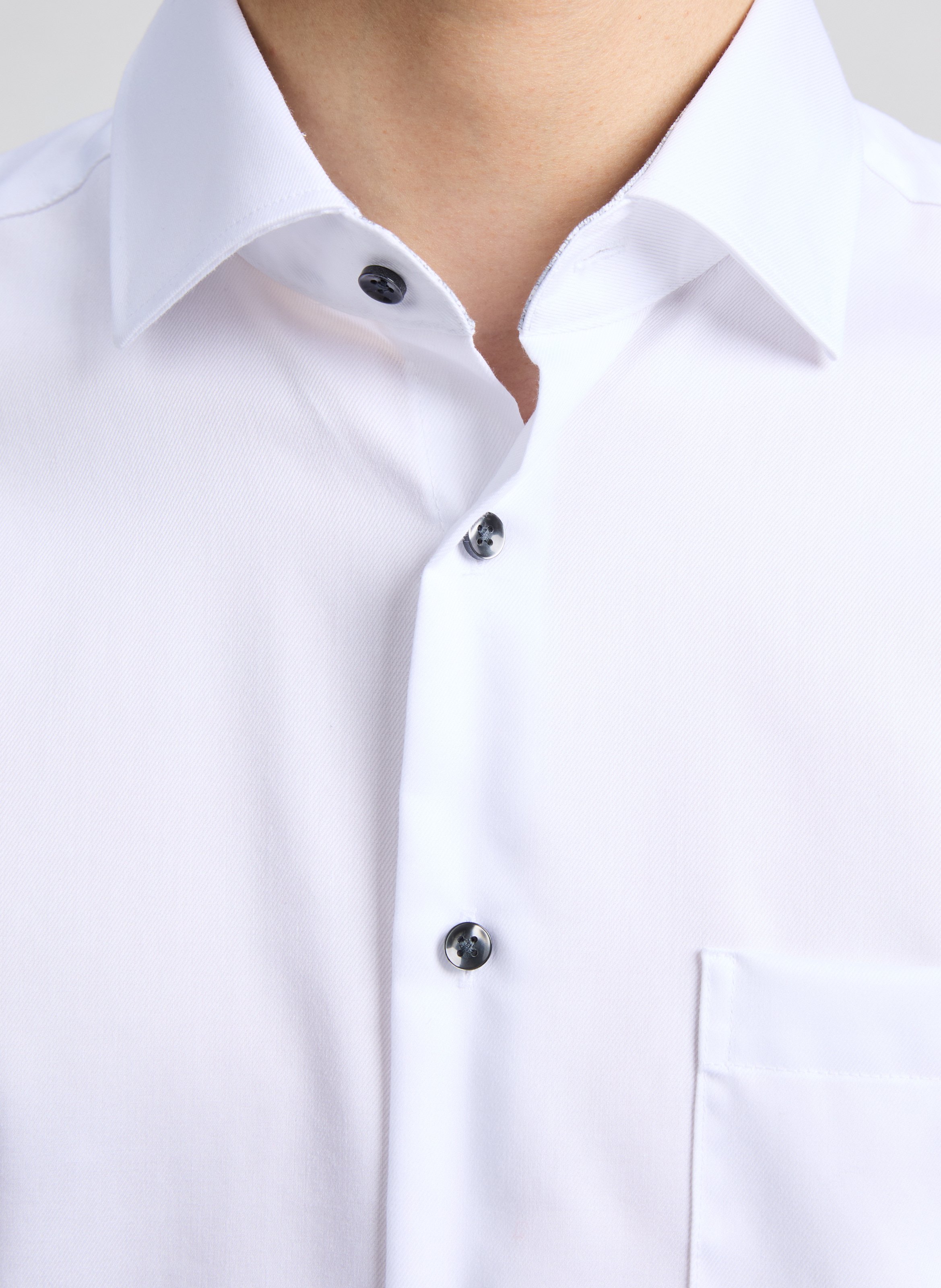 Chemise slim en coton SEIDENSTICKER Blanc