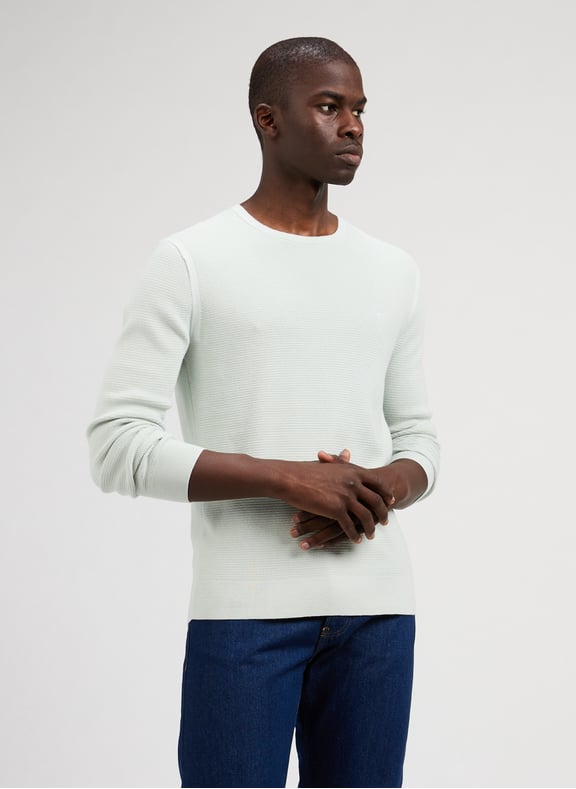 Pull en coton mélangé Vert by CALVIN KLEIN CALVIN KLEIN Pull en coton mélangé Vert