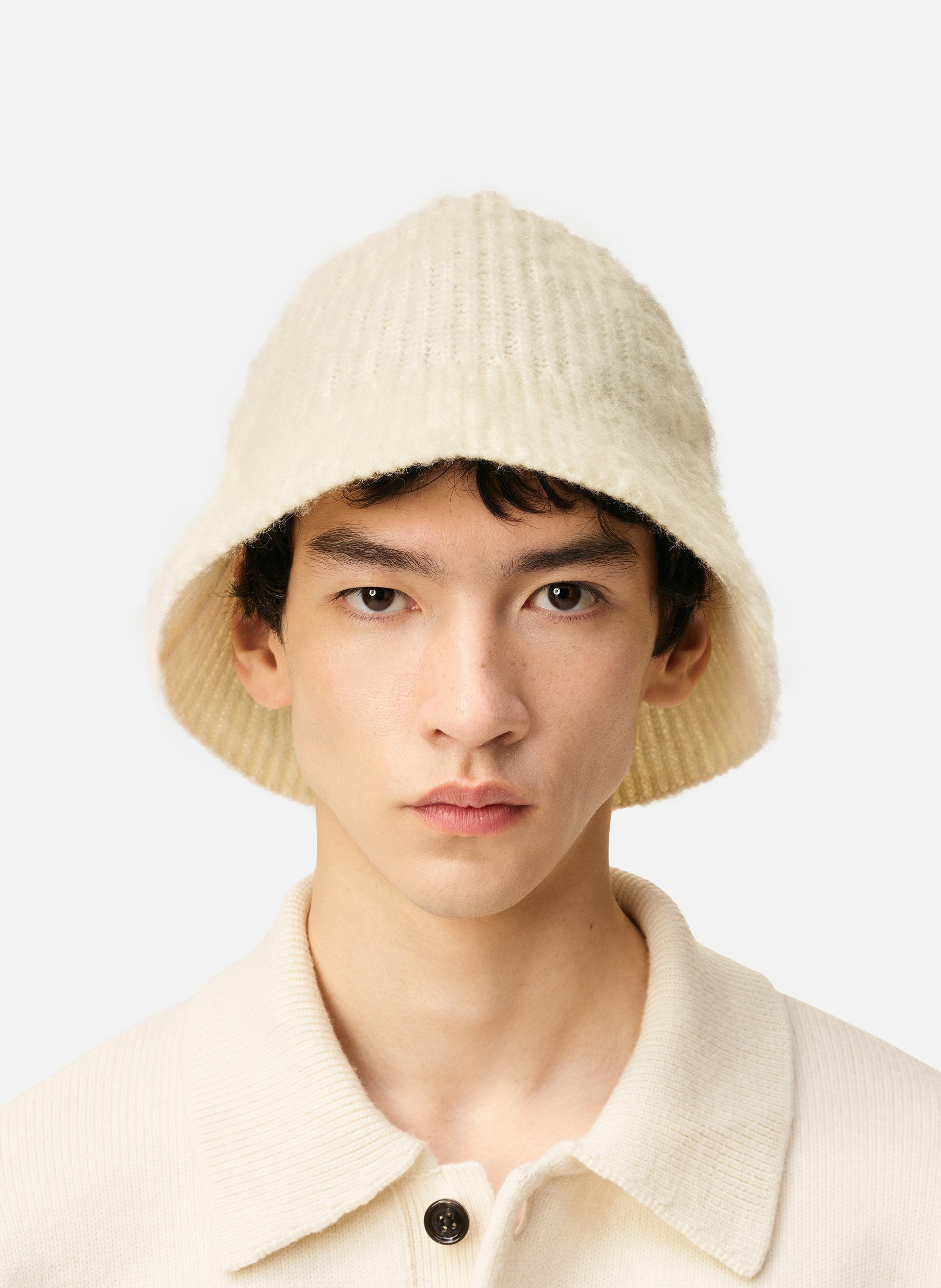 Bob ami en mohair unisexe AMI PARIS Blanc