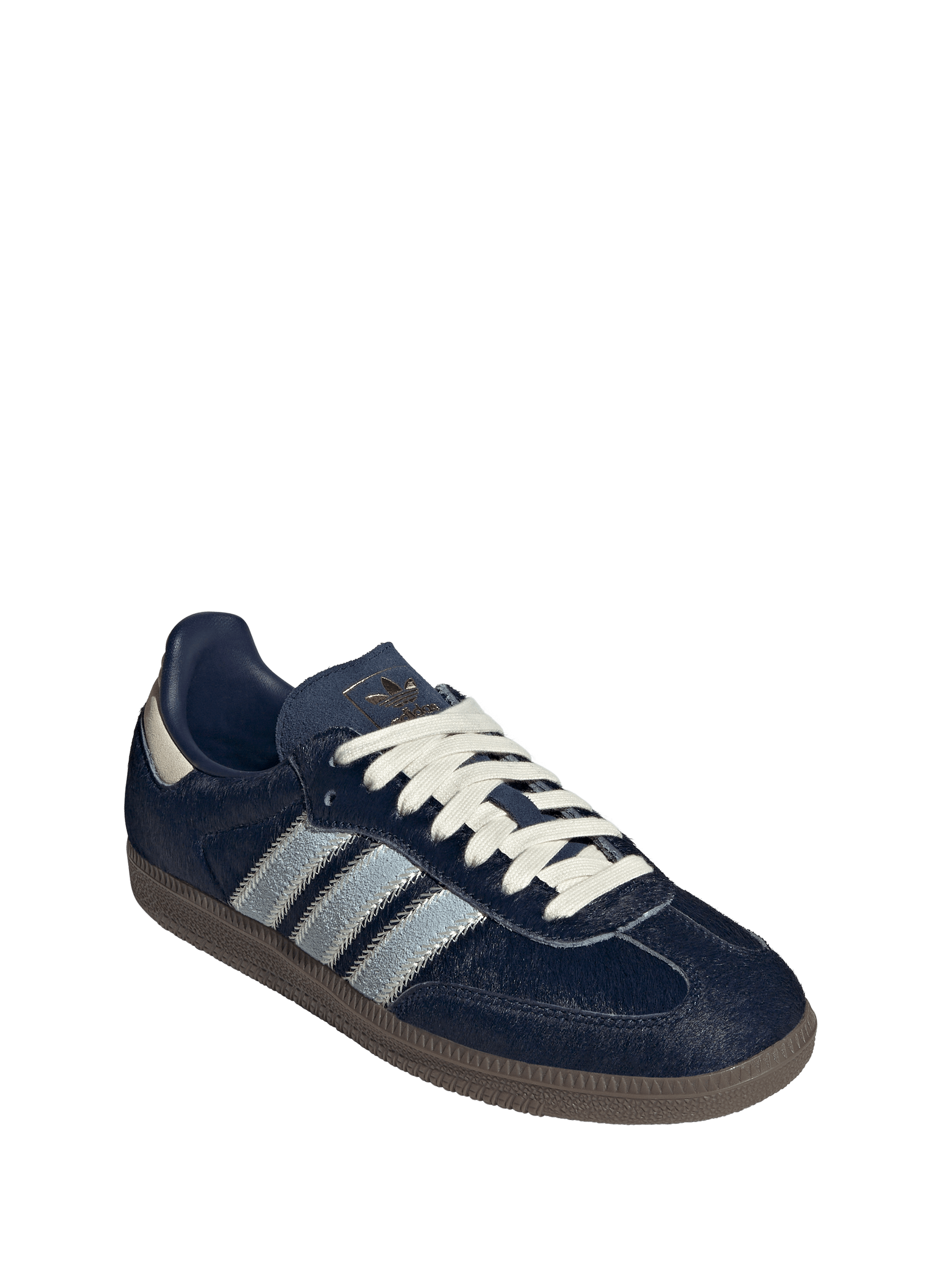 Samba leather sneakers ADIDAS Blue