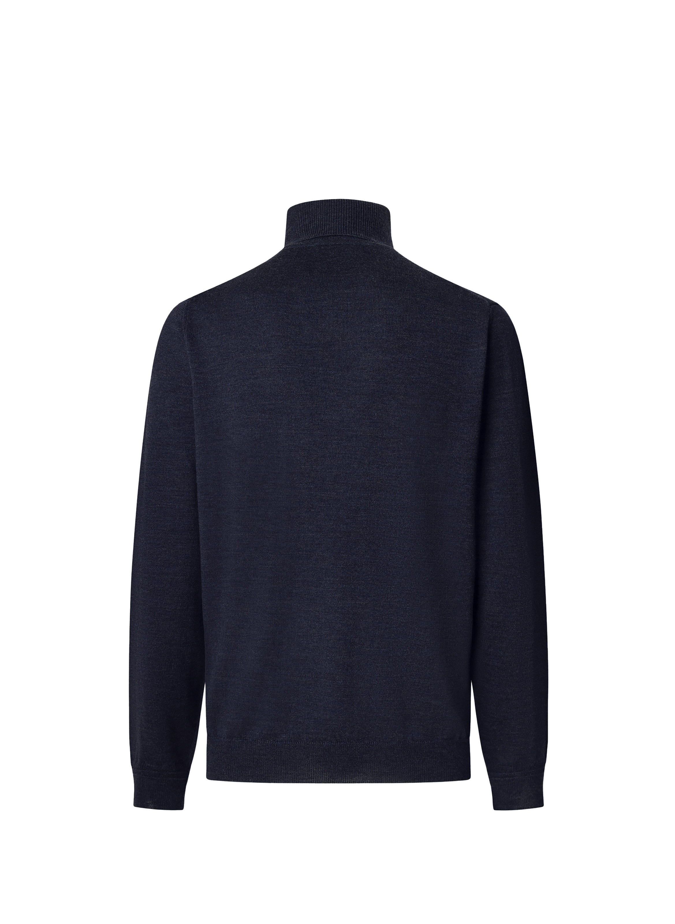 Pull col roulé en laine FACONNABLE Bleu