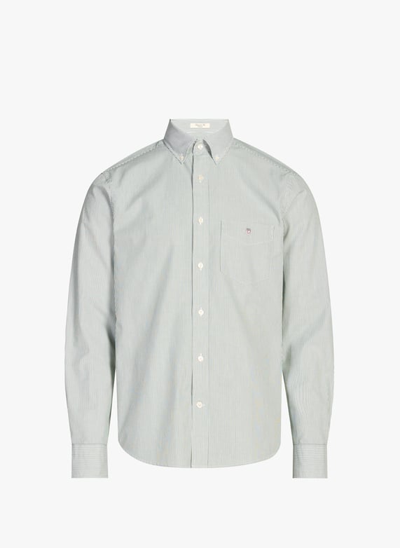 Chemise à rayures en coton | Vert by GANT Chemise à rayures en coton Vert