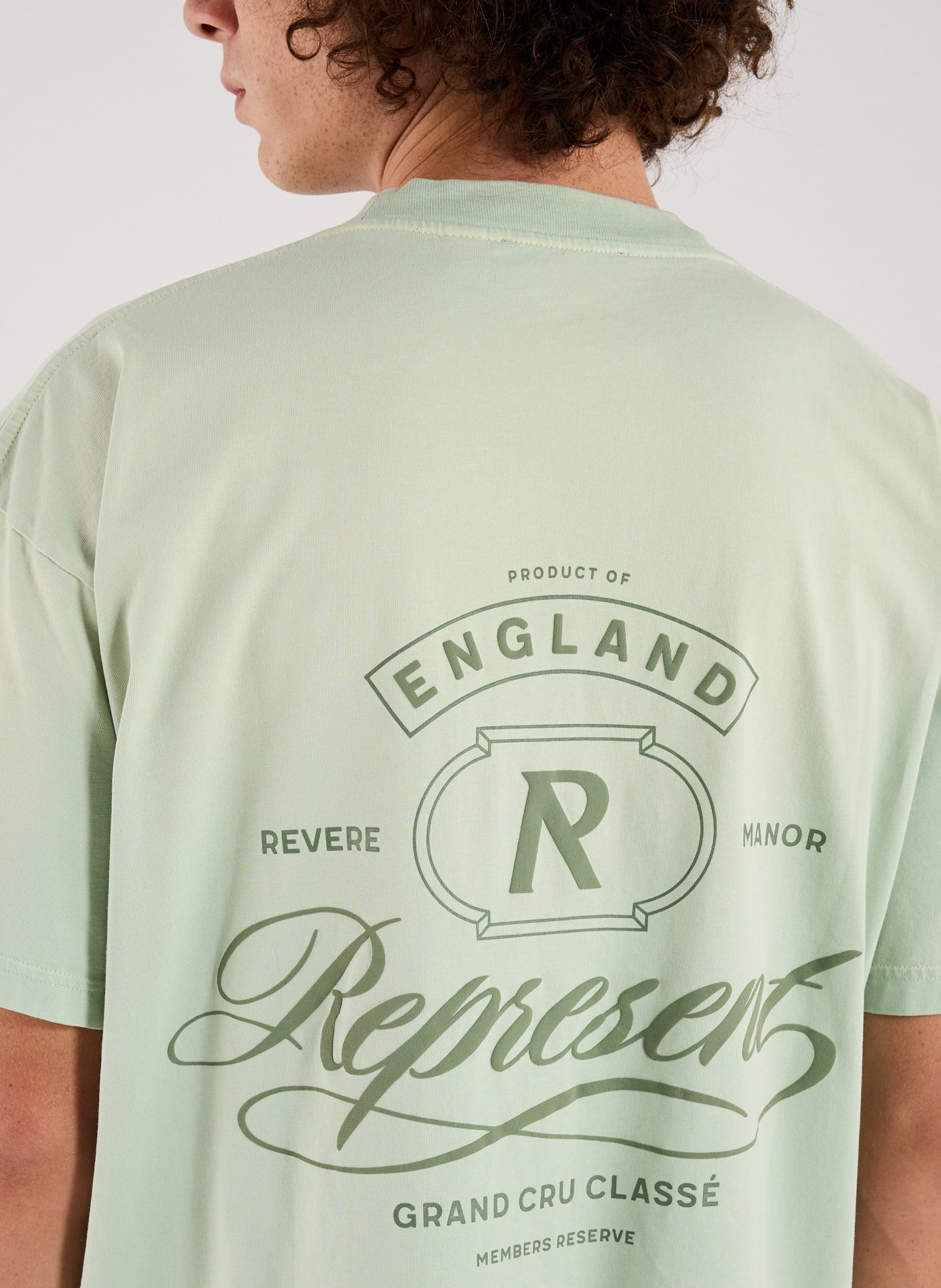 Cotton round-neck T-shirt REPRESENT Green