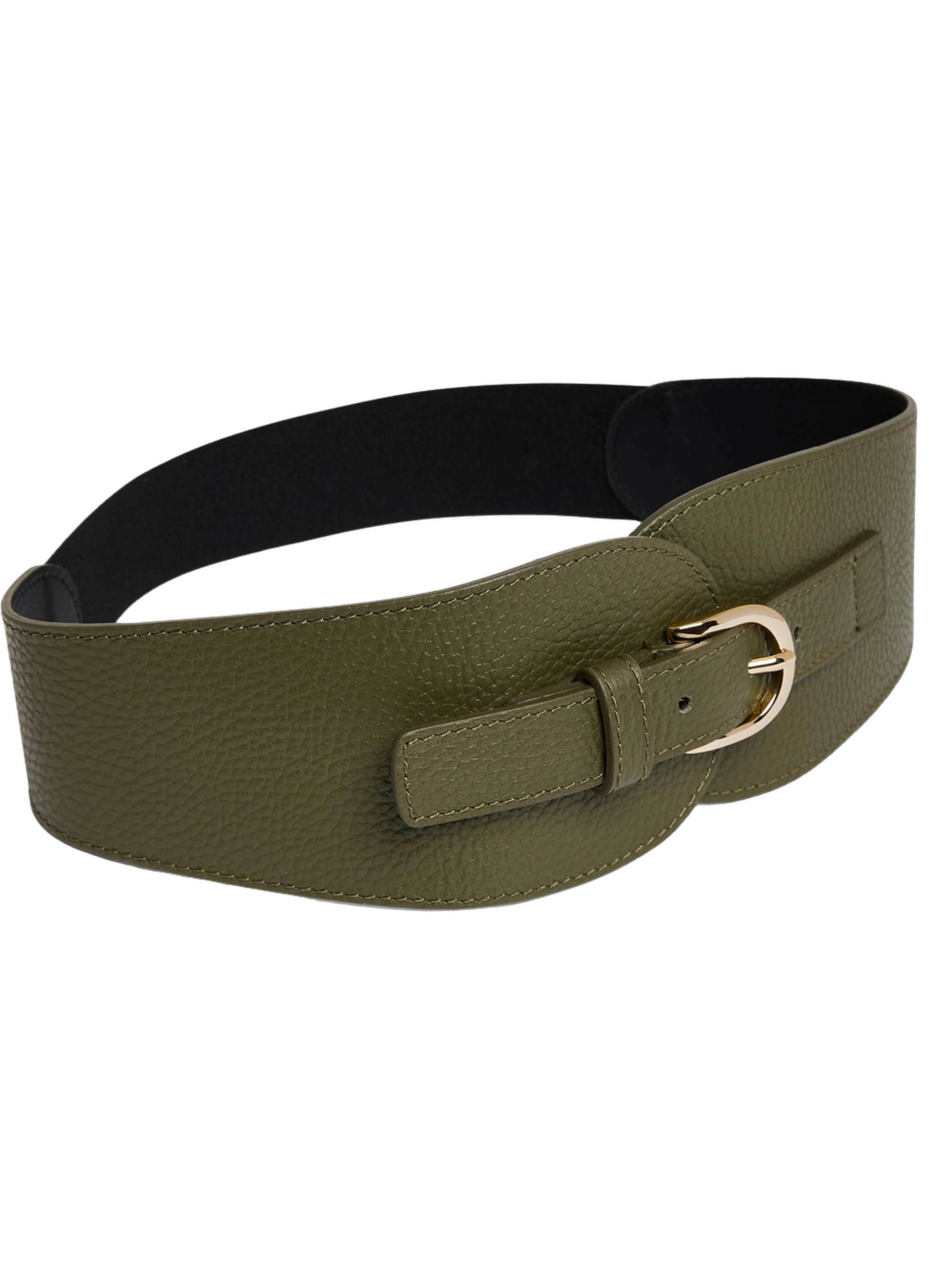 Ceinture corset en cuir - olympe GERARD DAREL Kaki