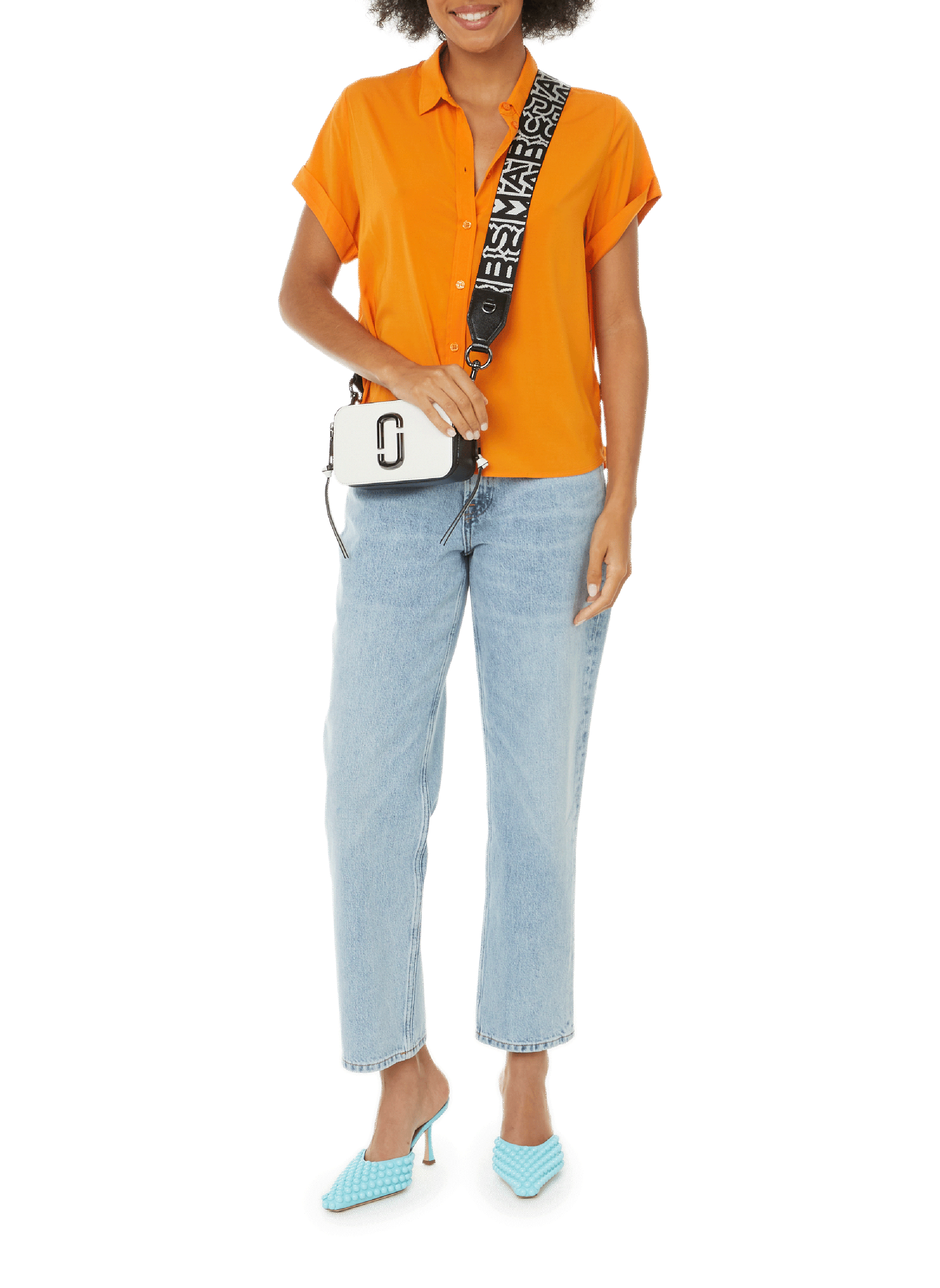 Sac The Snapchot en cuir MARC JACOBS Multicolore