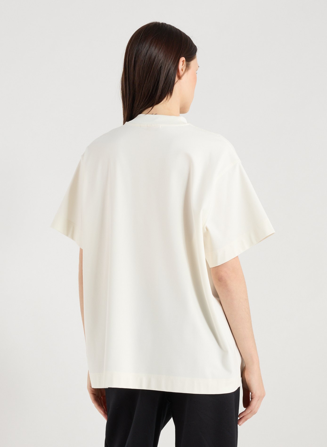 Oversized t-shirt in blended viscose GERTRUDE ET GASTON Beige