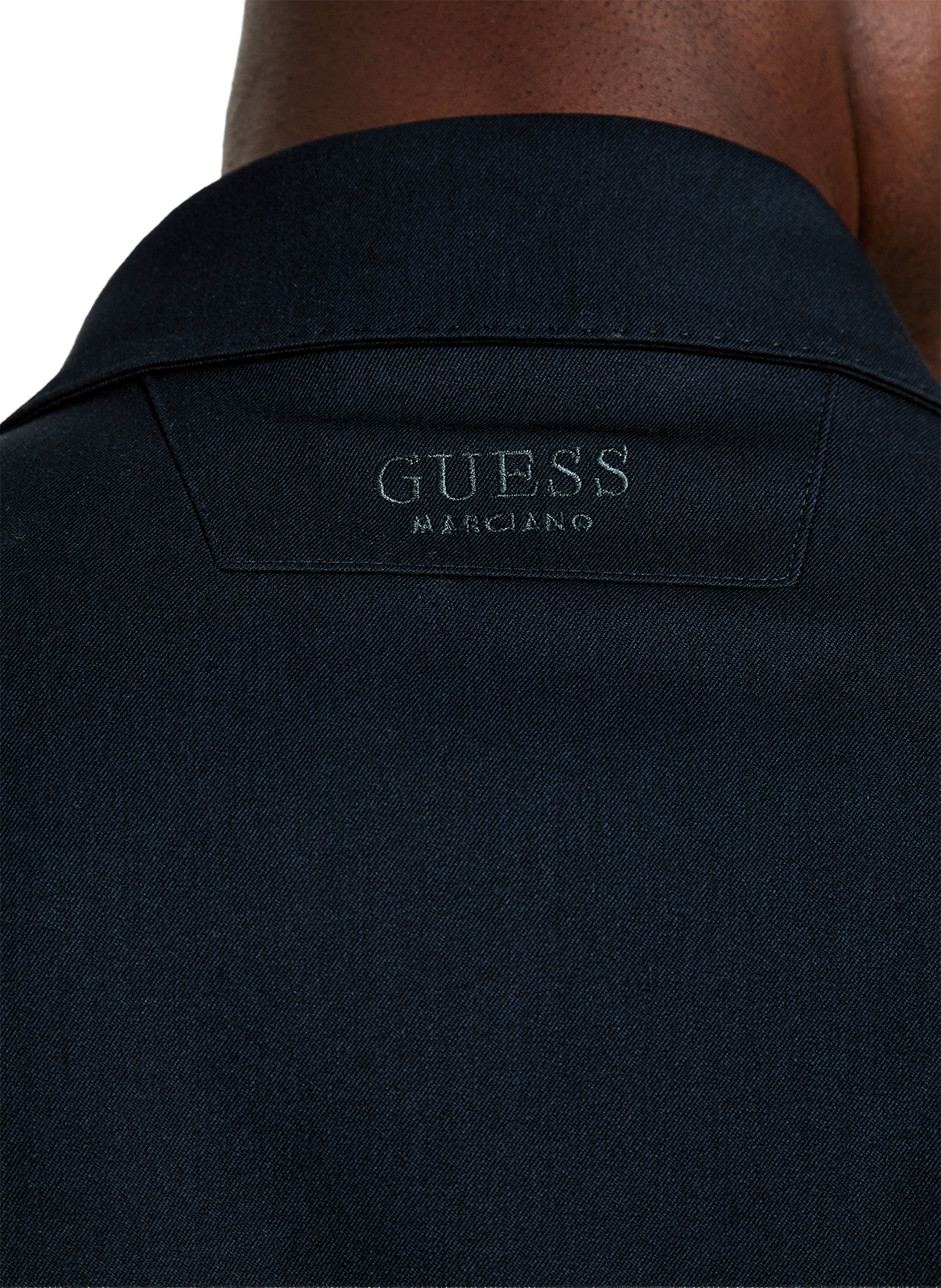 Veste unie à col classique GUESS Bleu