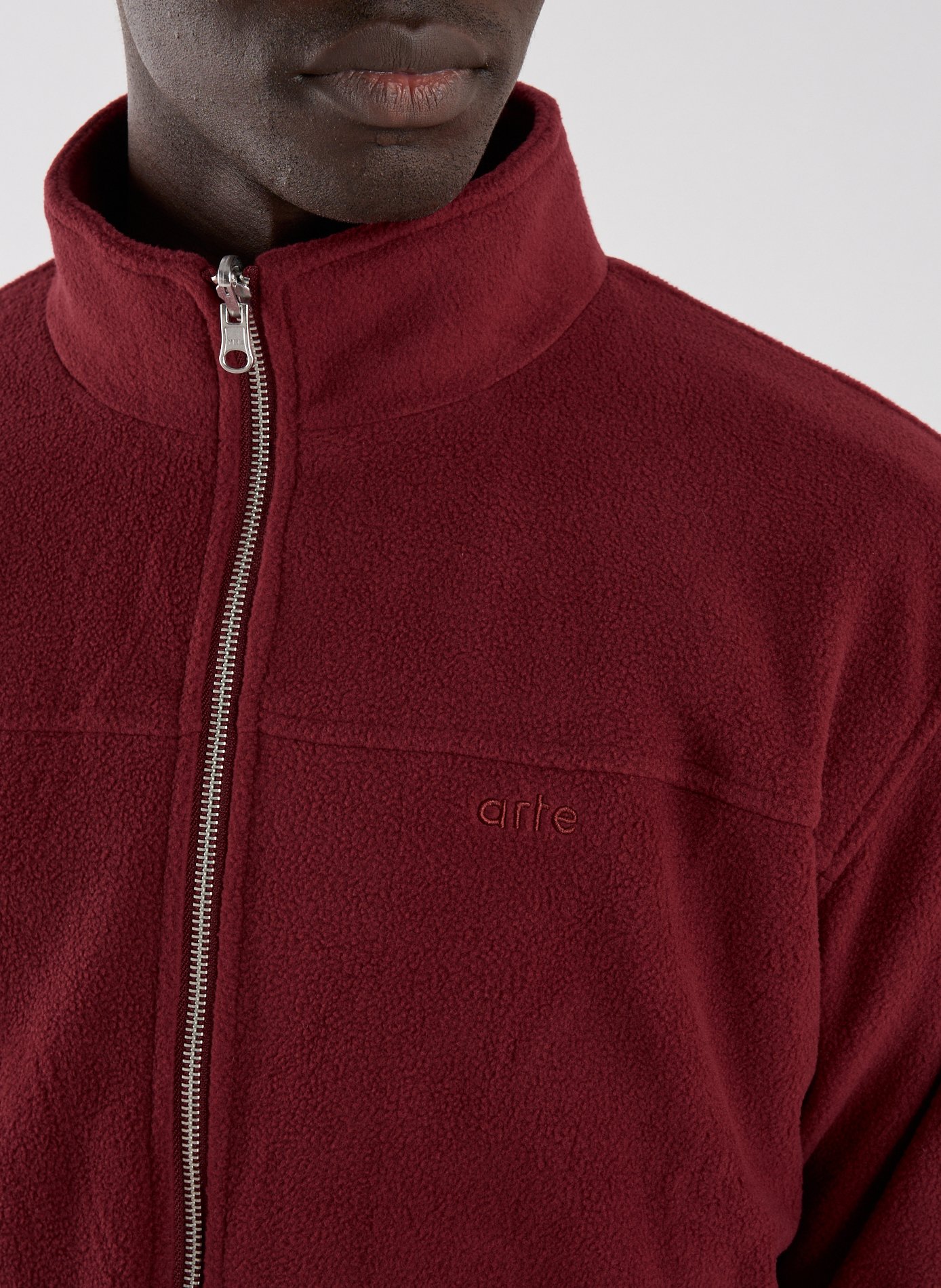 Oversized ribbed velvet jacket in a cotton blend ARTE ANTWERP Red