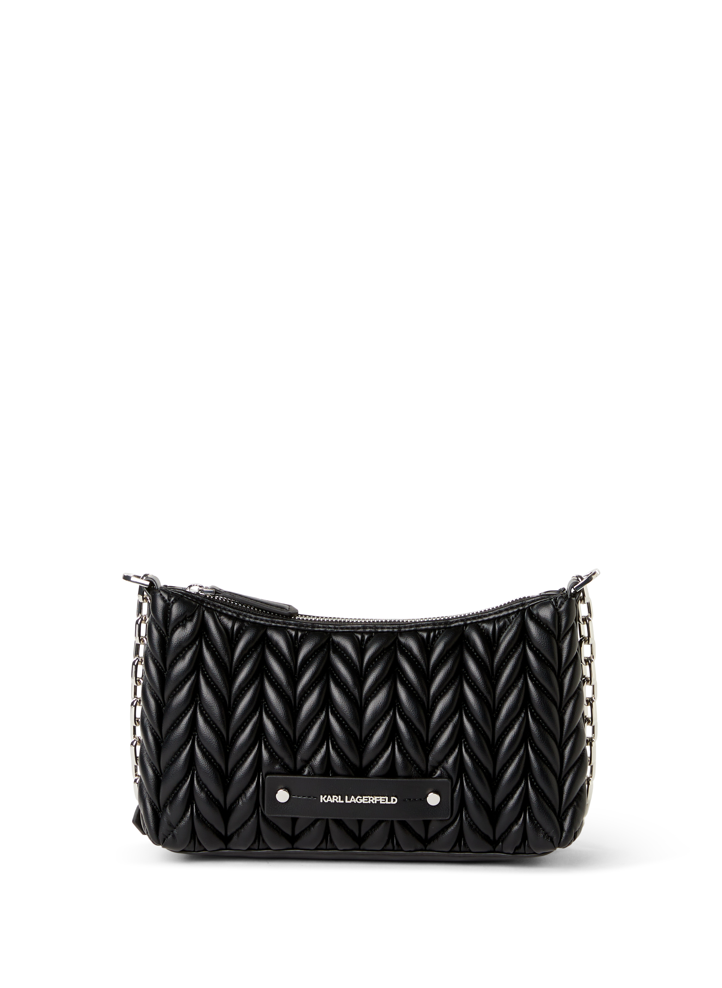 KARL LAGERFELD Quilted shoulder bag Black