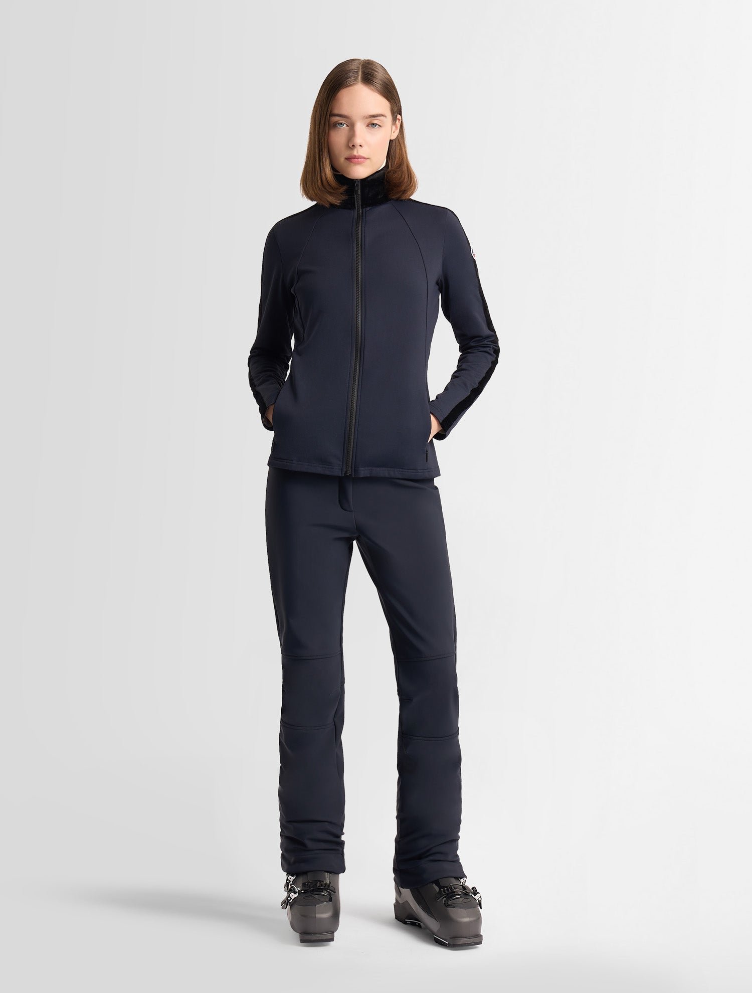 FUSALP Veste technique stellaria col montant coupe ajustée Bleu