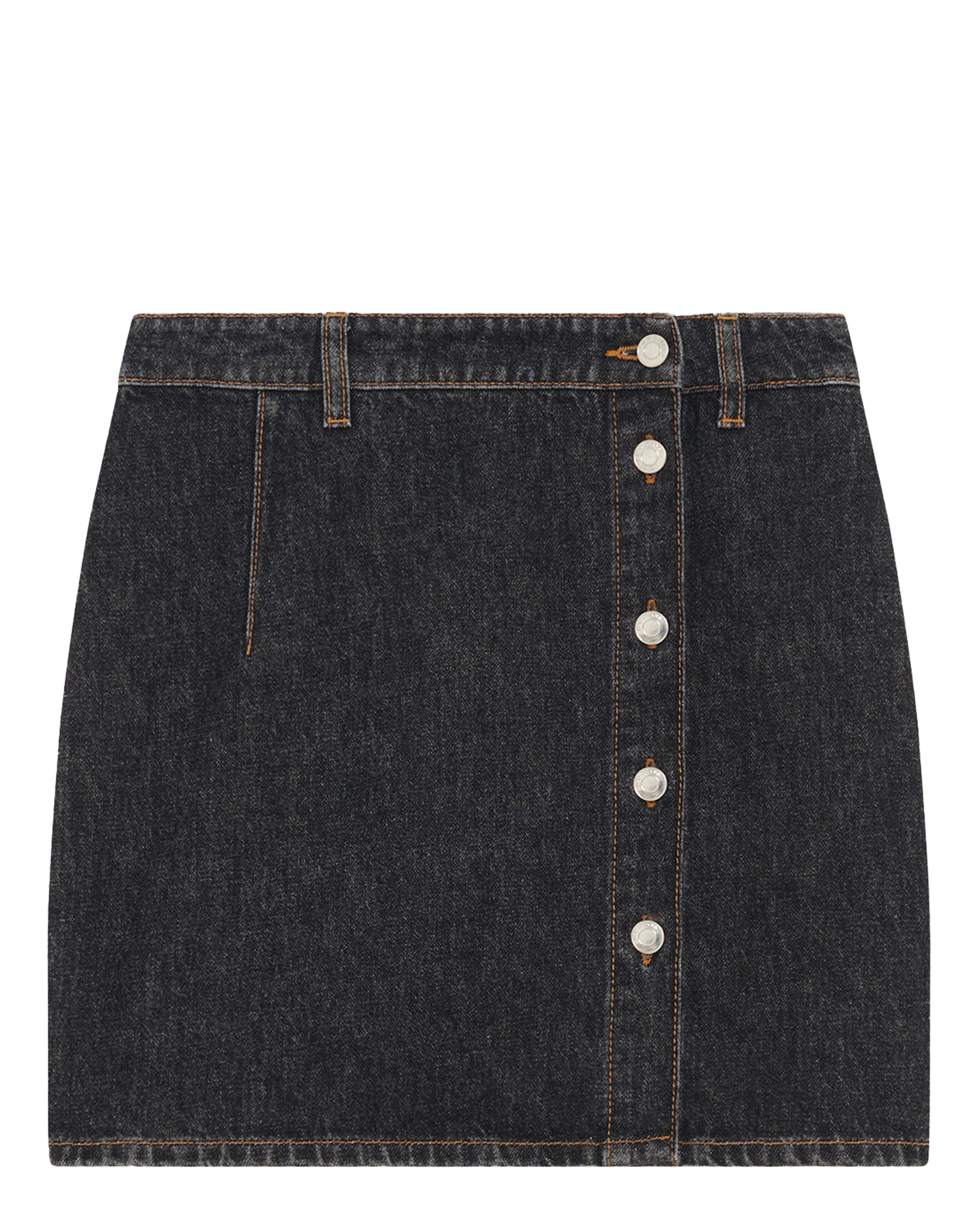 Jupe courte boutonnée en jean isya IRO Bleu