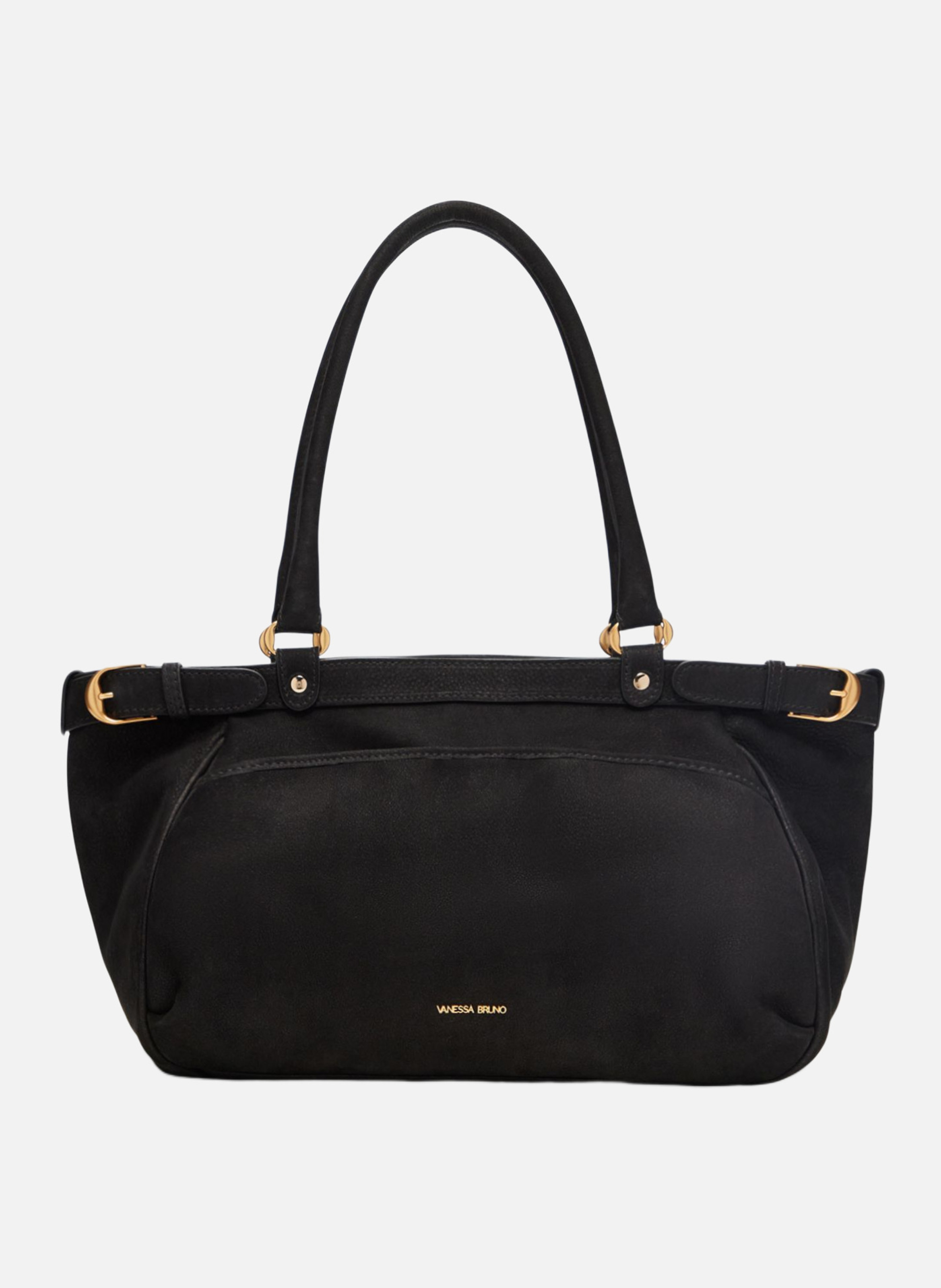 Grand sac lune en cuir VANESSA BRUNO Noir