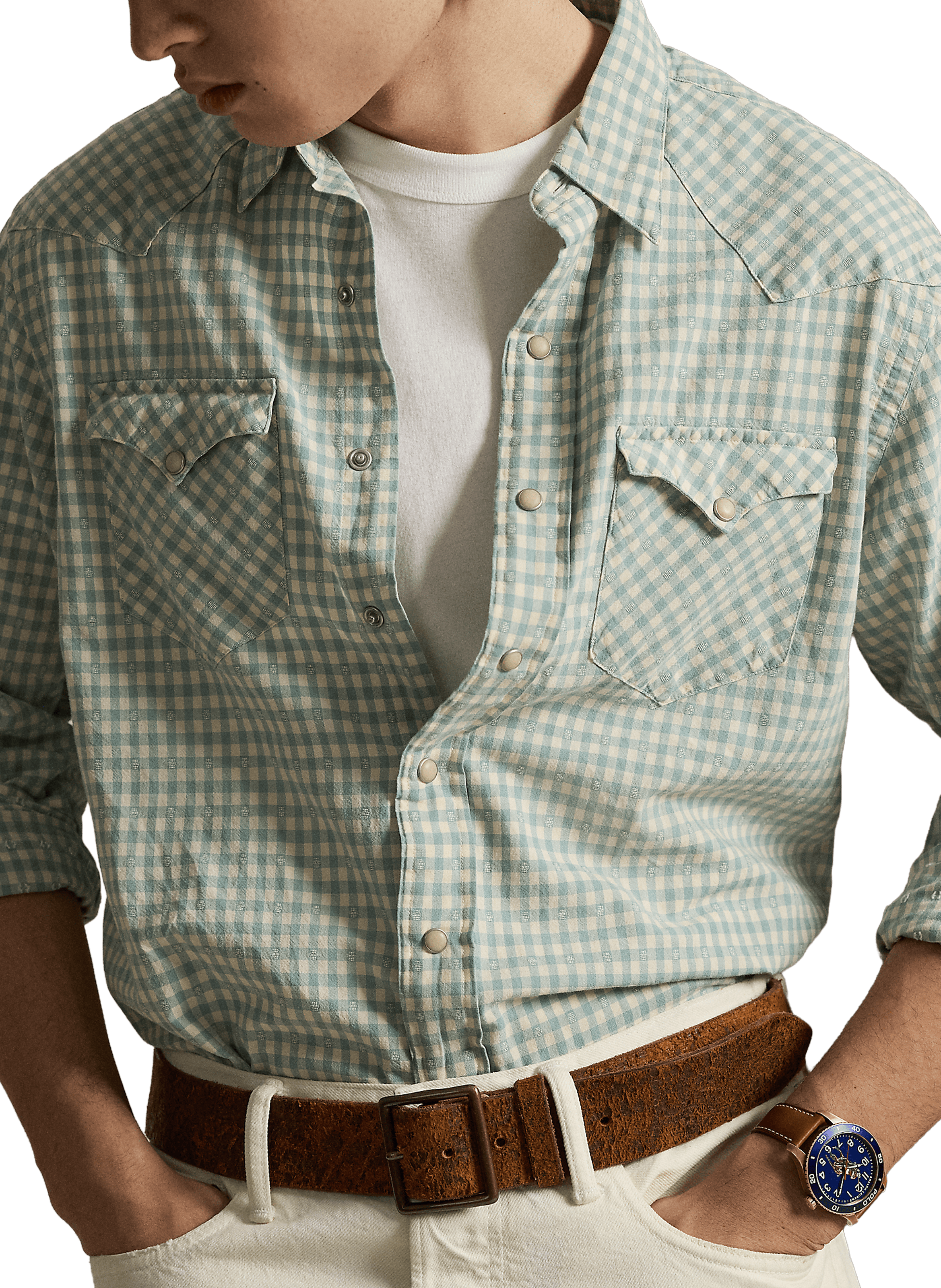 Westernhemd Classic Fit mit Karomuster aus Baumwolle POLO RALPH LAUREN Grun
