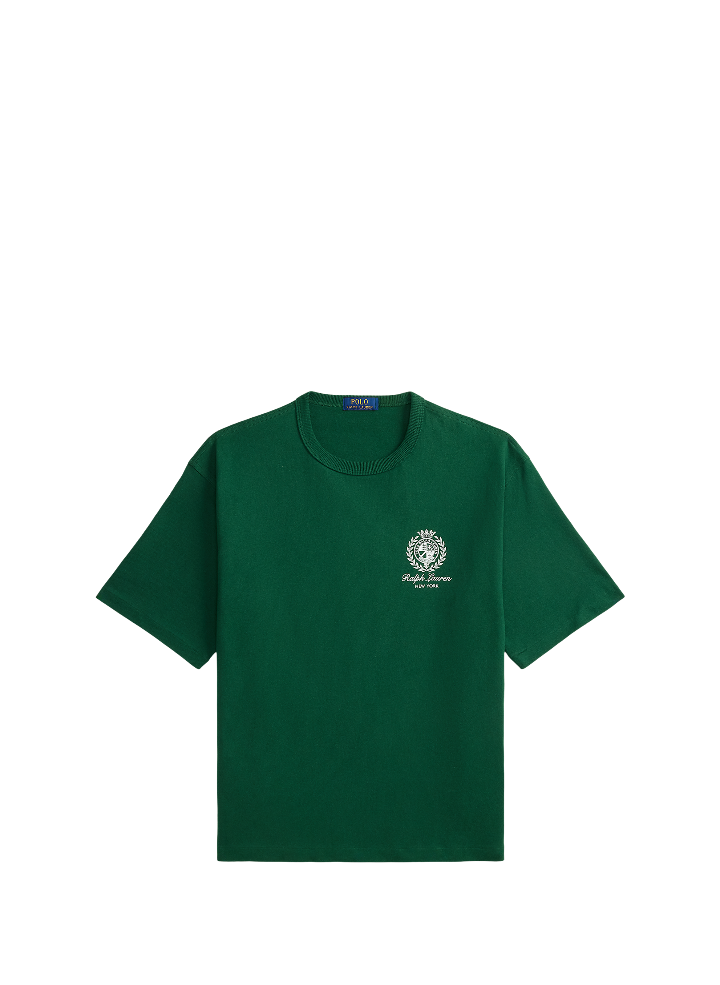 Cotton round-neck T-shirt POLO RALPH LAUREN Green