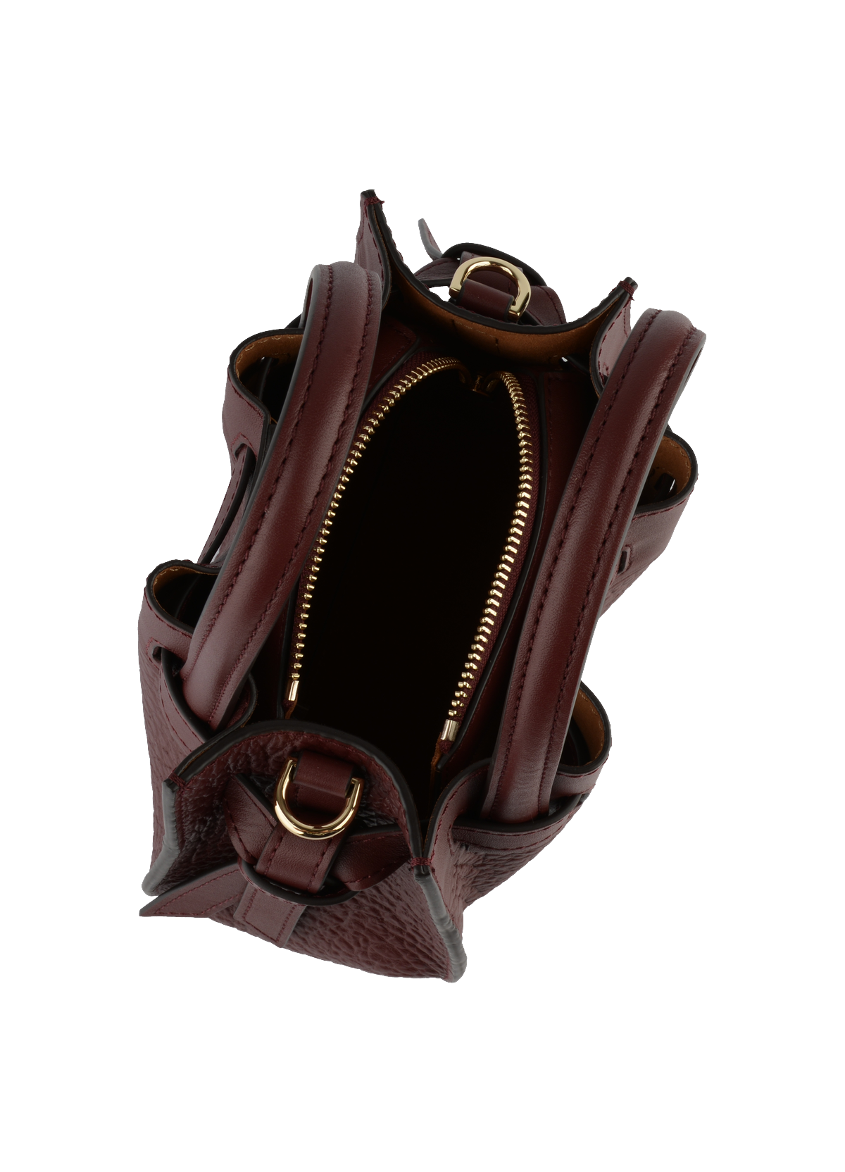 Blossom | sac à main nano en cuir de vachette POURCHET Rouge