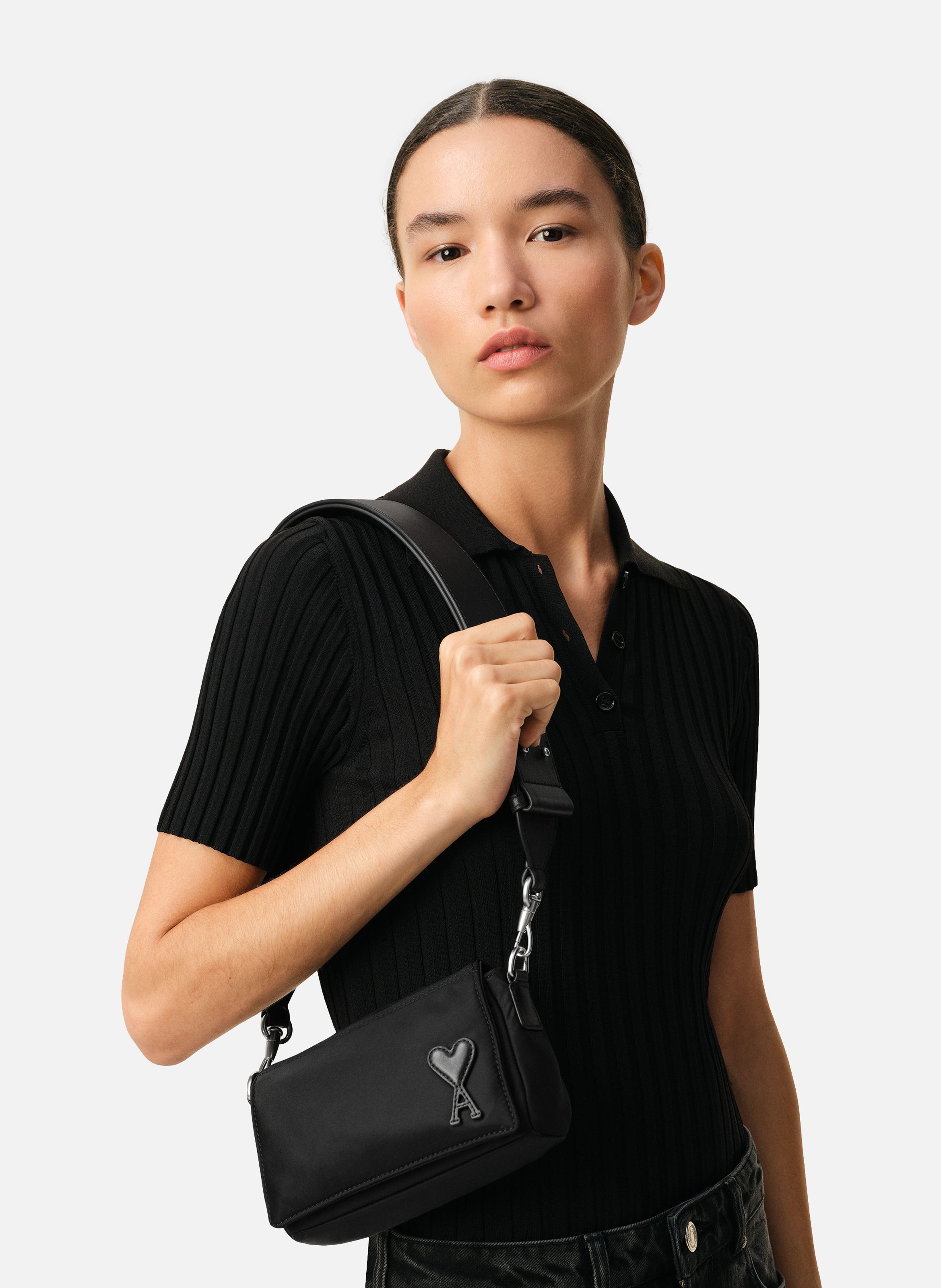 Sac Lunch Box Marcel En Nylon Ouatiné unisexe AMI PARIS Noir