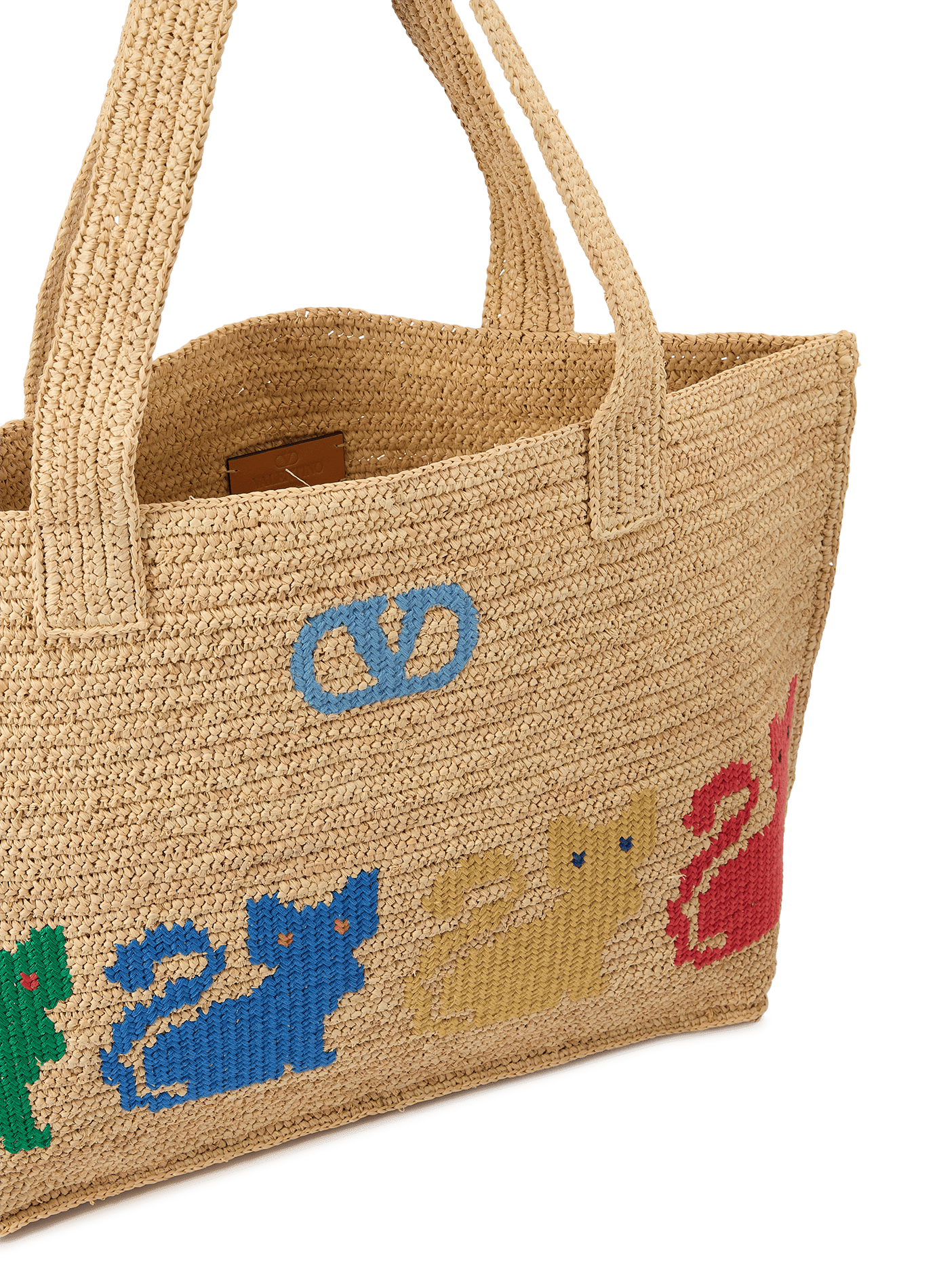 Sac cabas Raffiachat VALENTINO Multicolore