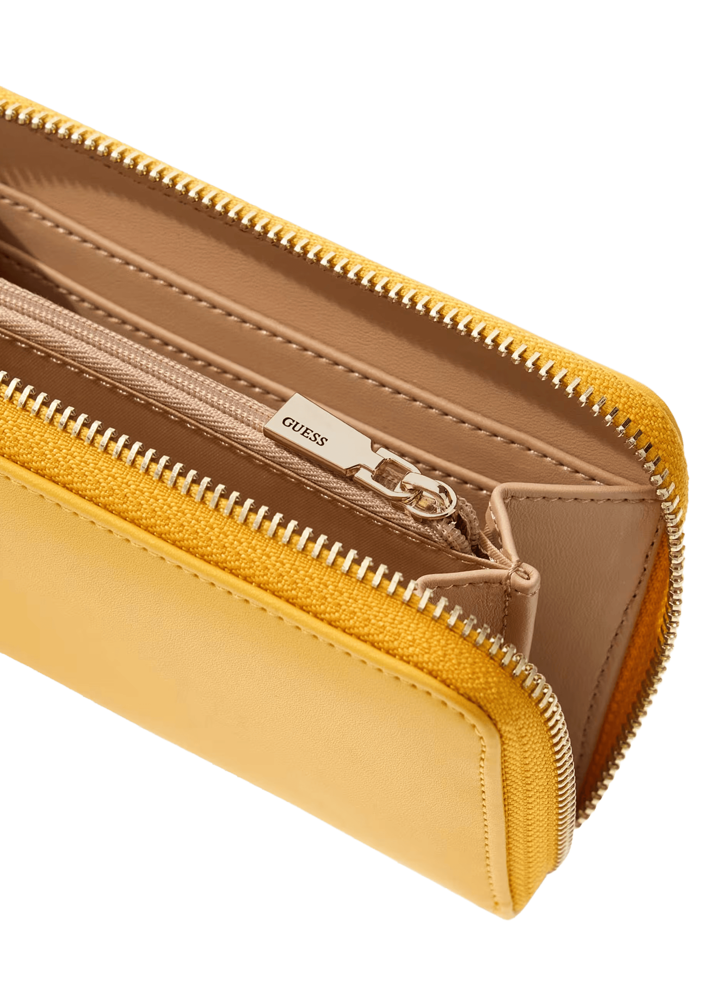 Portefeuille à logo GUESS Jaune