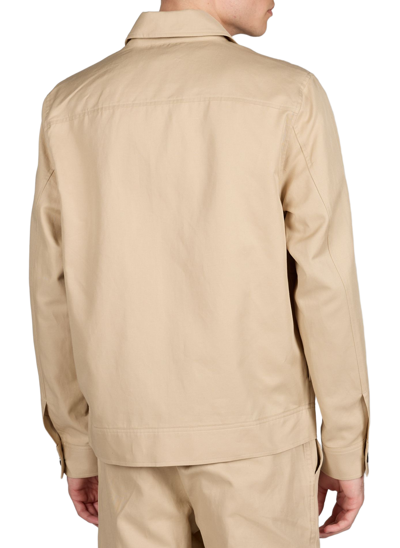 Veste col classique en coton et lin PAUL SMITH Beige