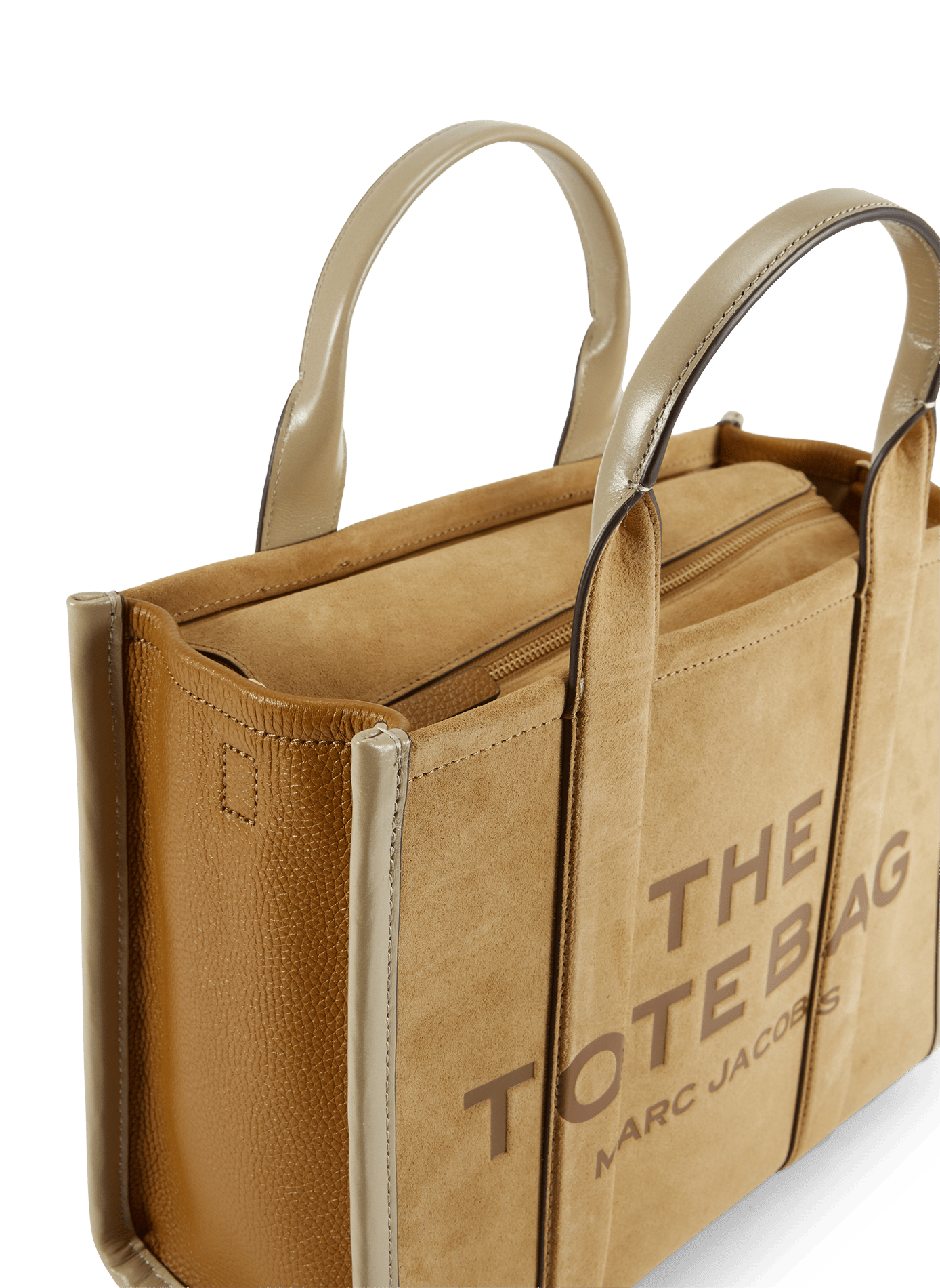 Sac cabas The Suede Medium Tote Bag MARC JACOBS Marron