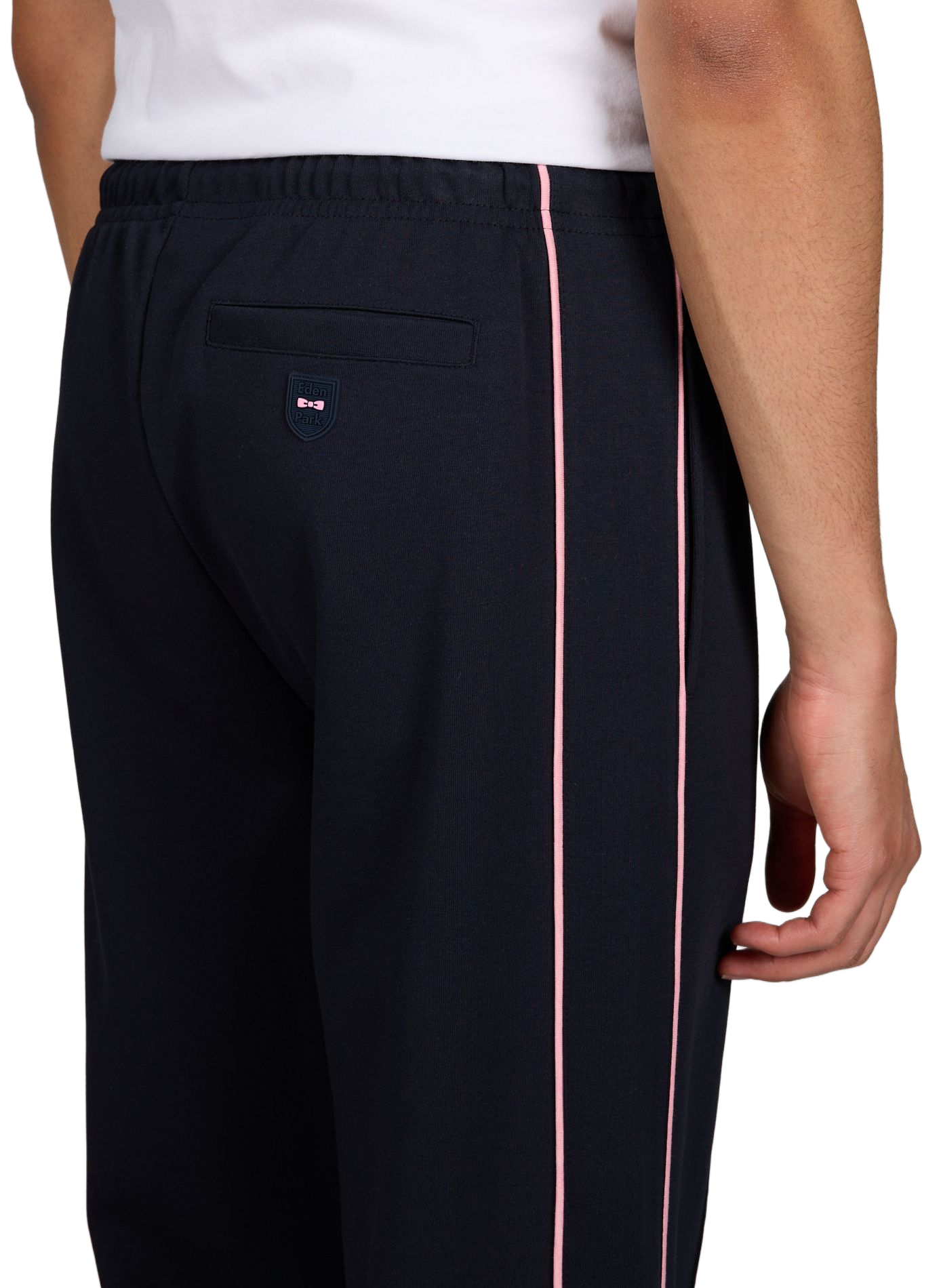 Pantalon de survêtement en coton mélangé EDEN PARK Bleu