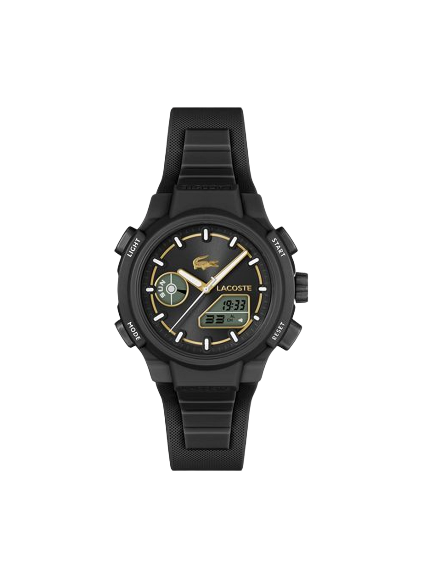 Montre quartz LC33 en silicone LACOSTE MONTRES Noir