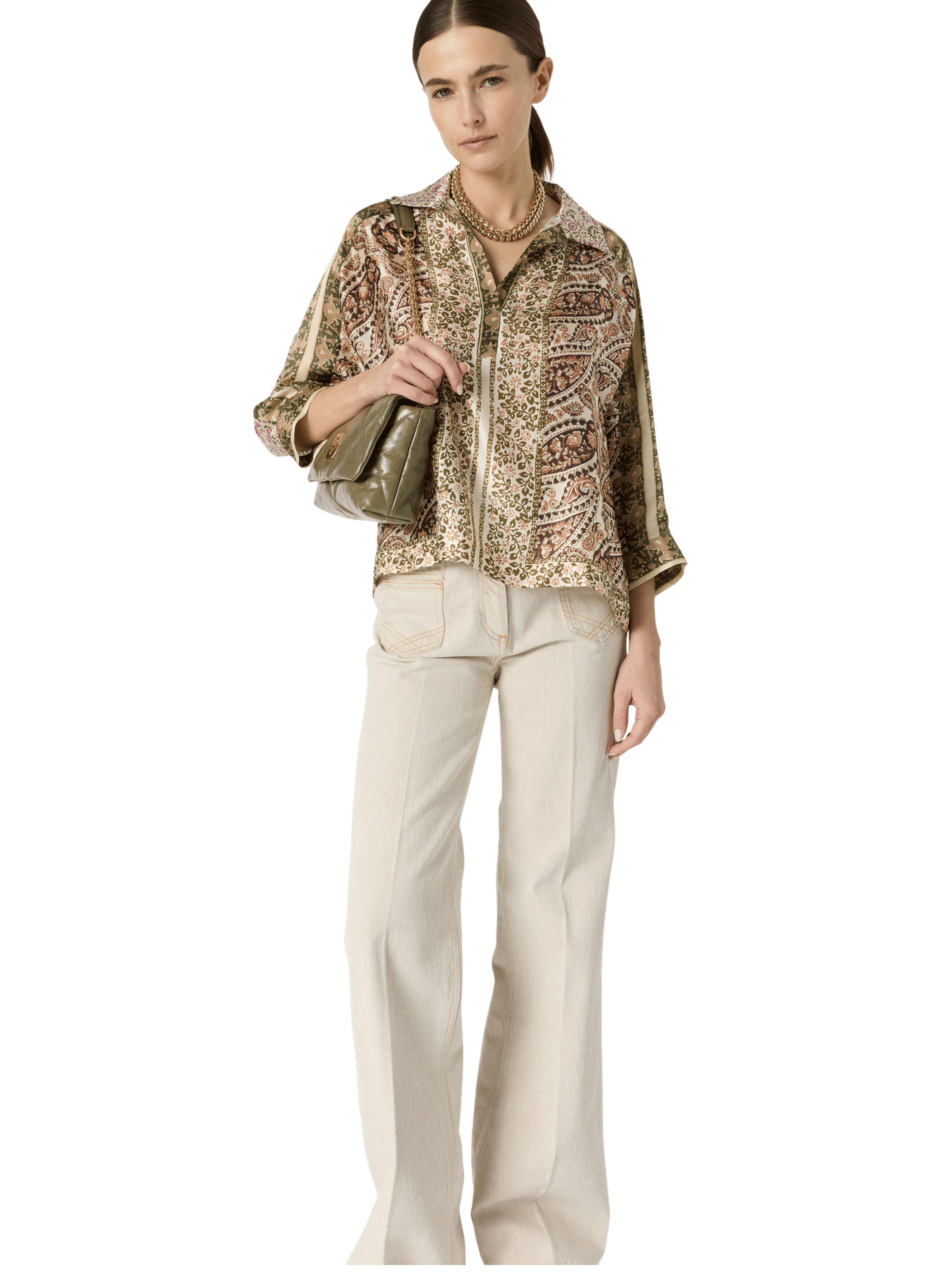 Chemise imprimée en soie - caurelie GERARD DAREL Multicolore