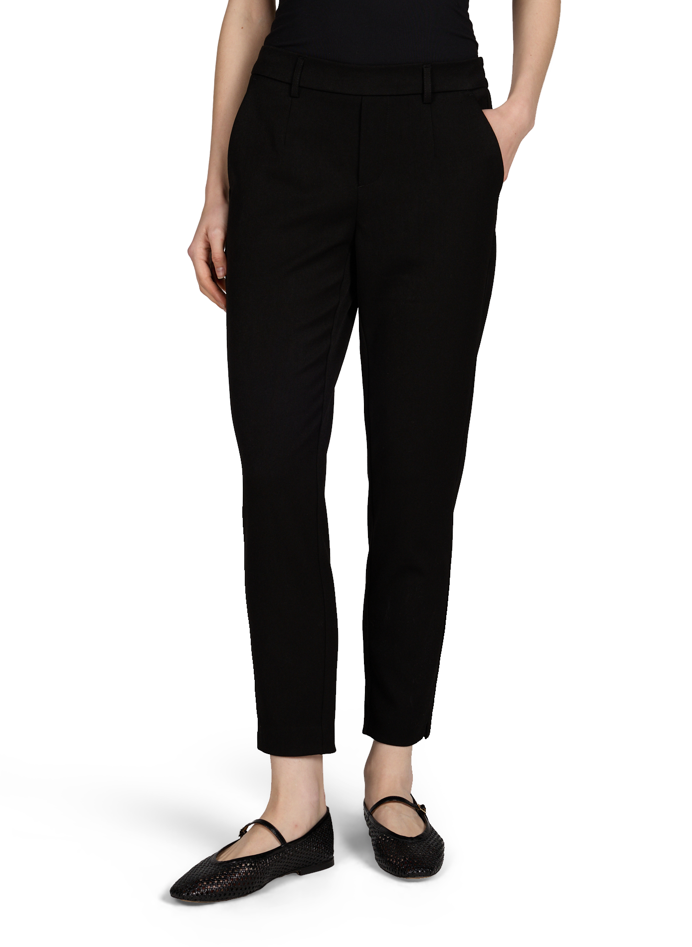 Pantalon Objlisa croisé  slim OBJECT Noir