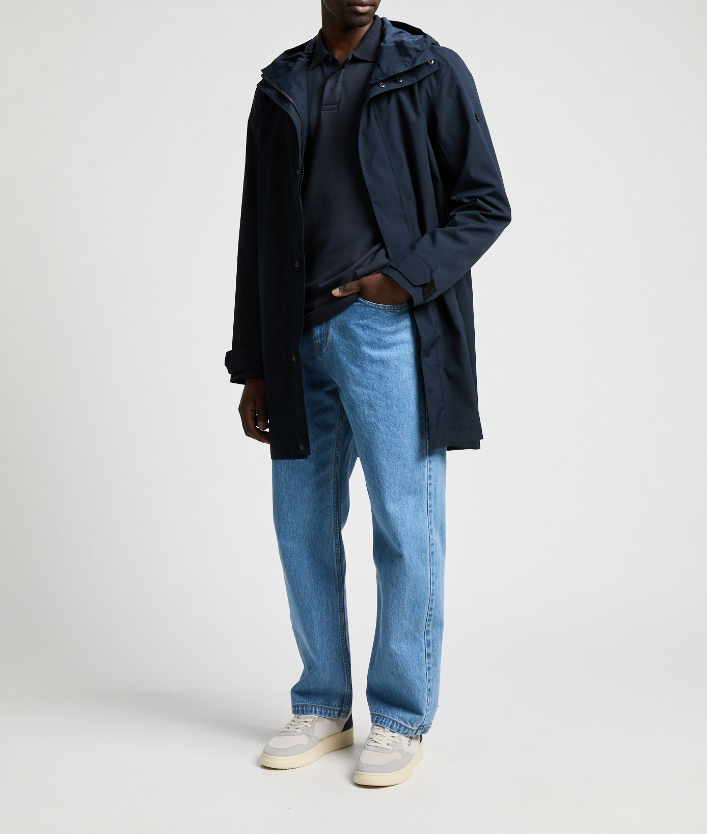 Long hooded jacket DIDRIKSONS Blue