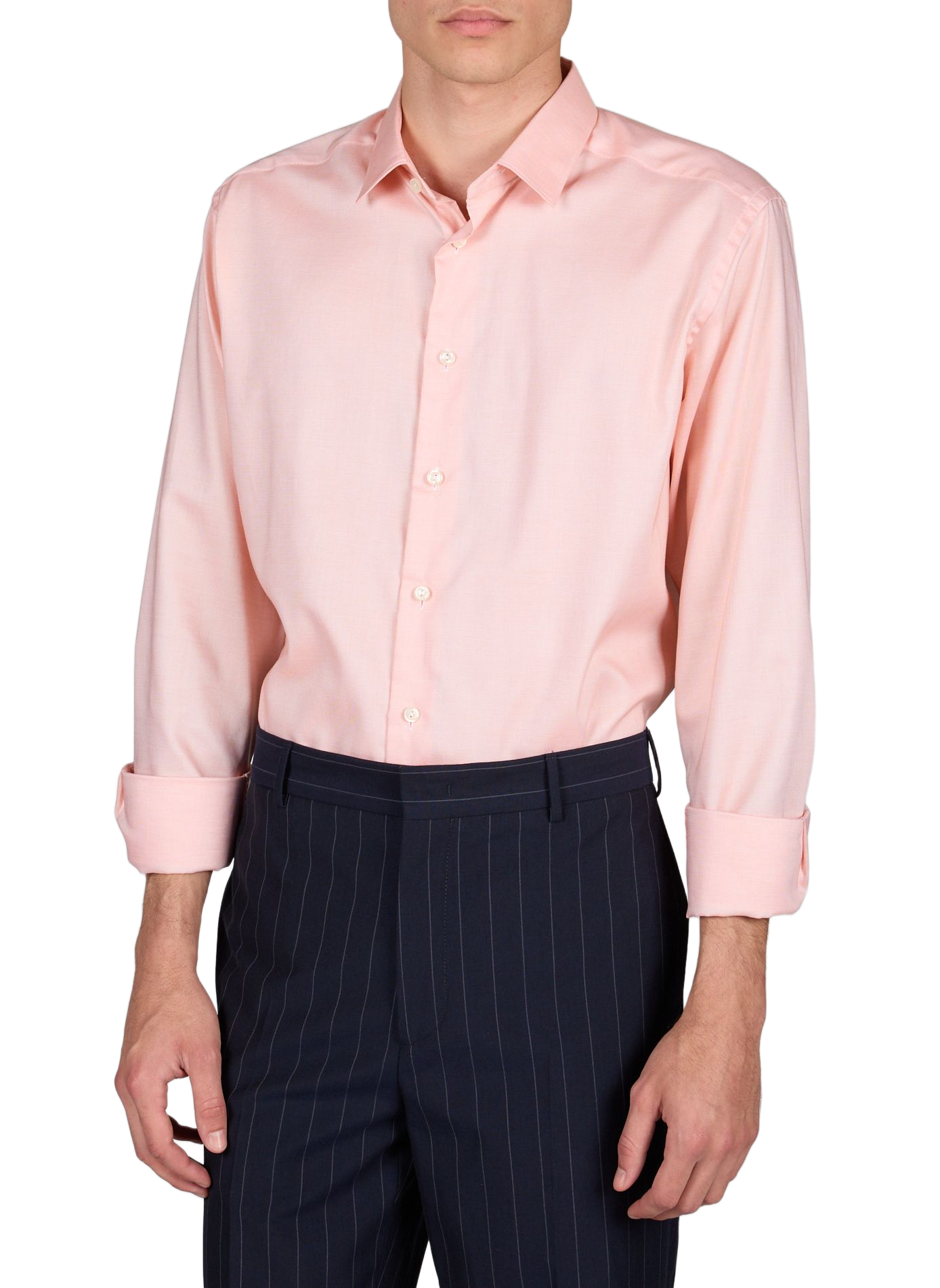 Long-sleeve cotton Shirt ETON Orange