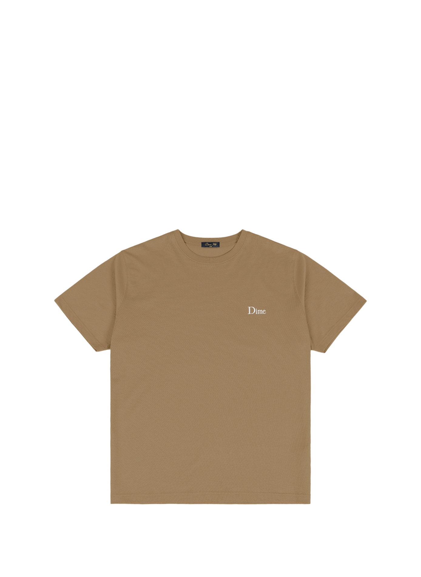 Straight-fit cotton T-shirt DIME Beige