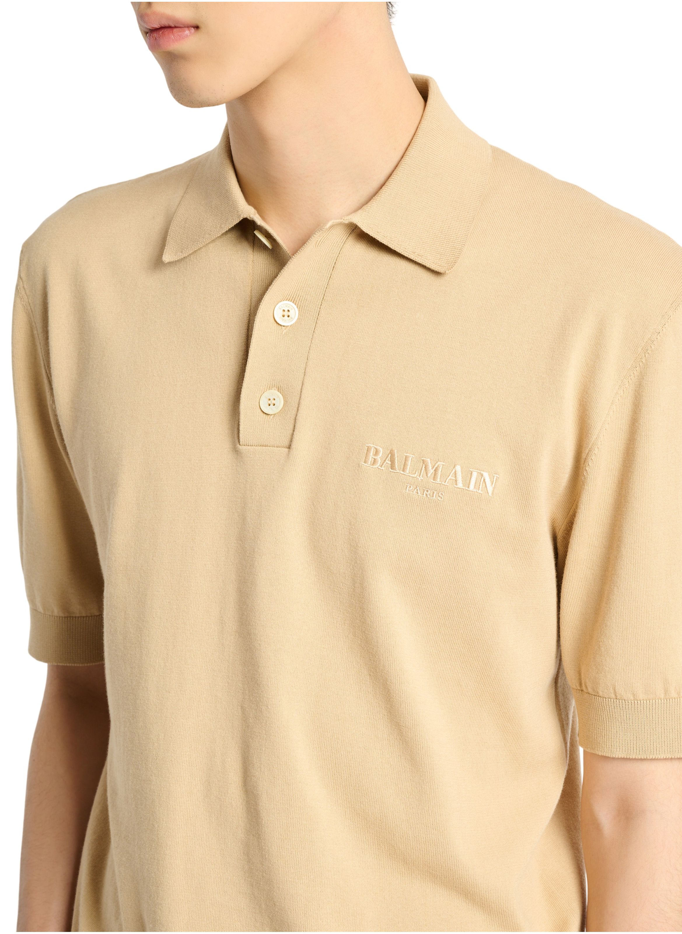 Polo balmain vintage brodé BALMAIN Beige