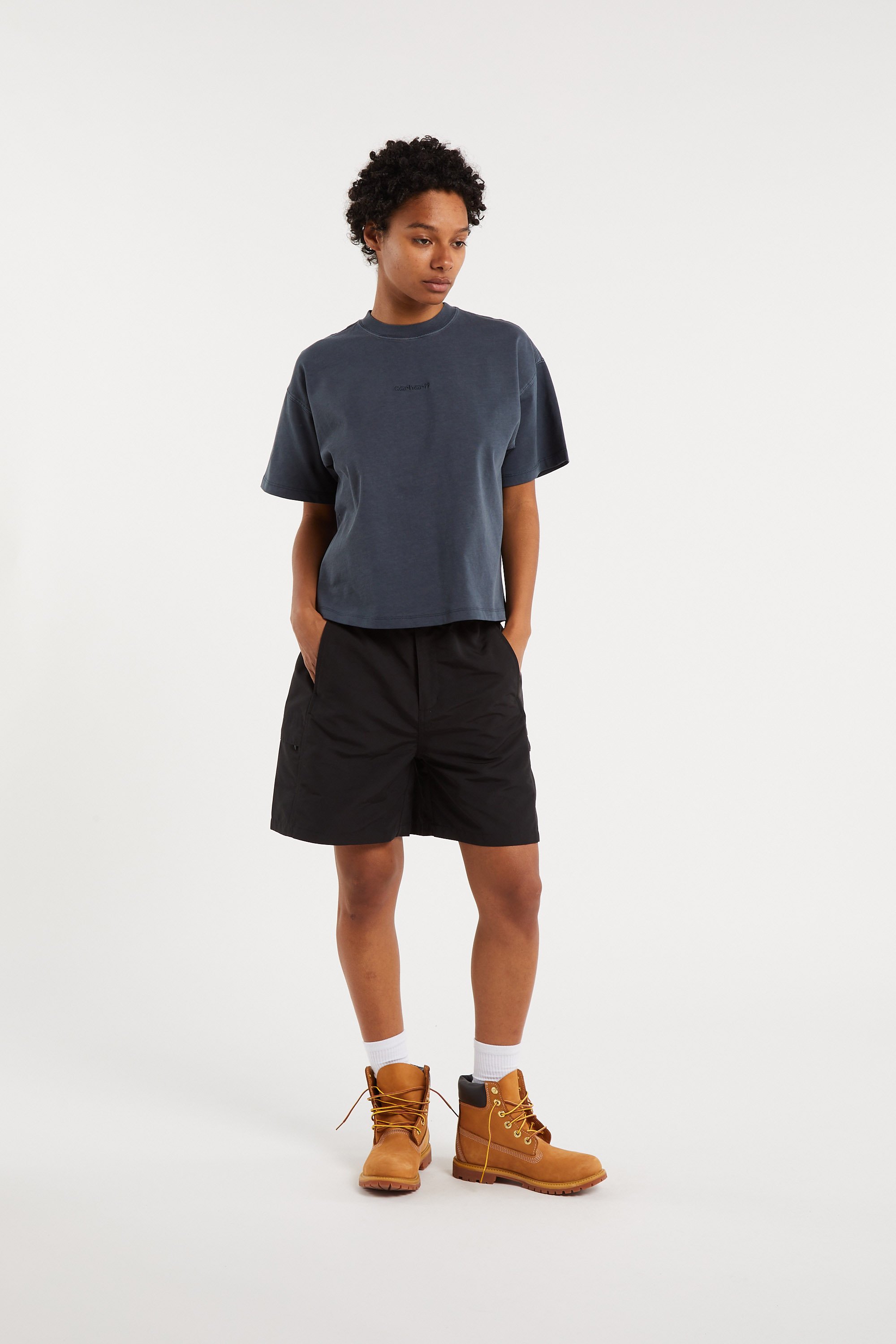 T-shirt w' s/s benton t-shirt CARHARTT WIP Bleu