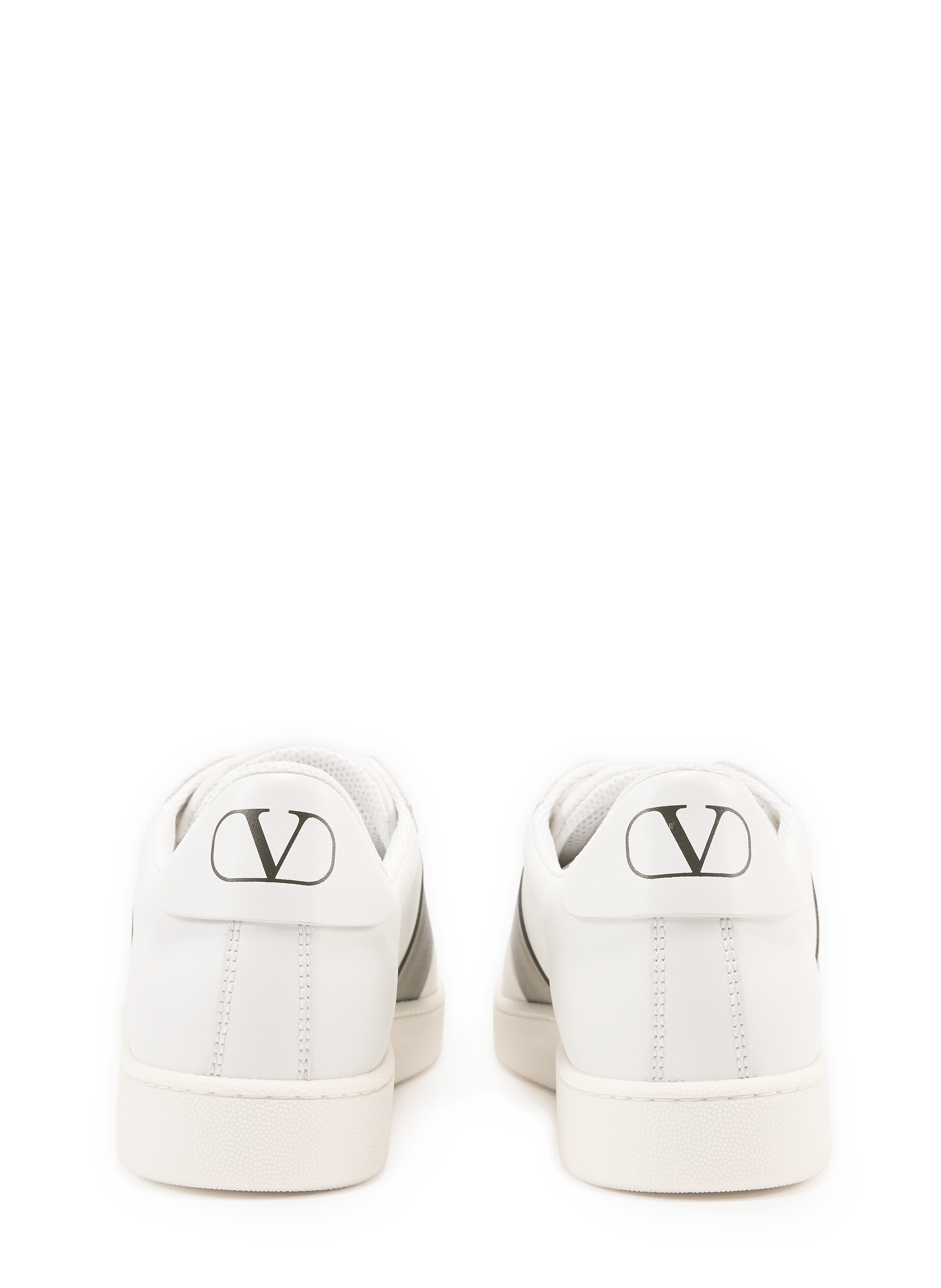 Leather low-top sneakers VALENTINO White