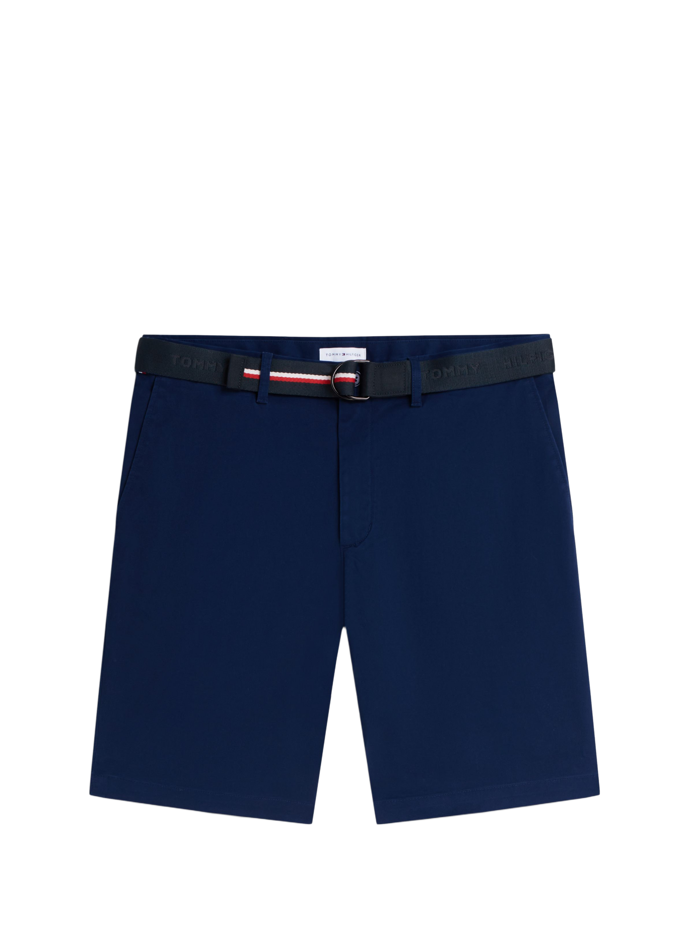 Straight Bermuda shorts in mixed cotton TOMMY HILFIGER Blue
