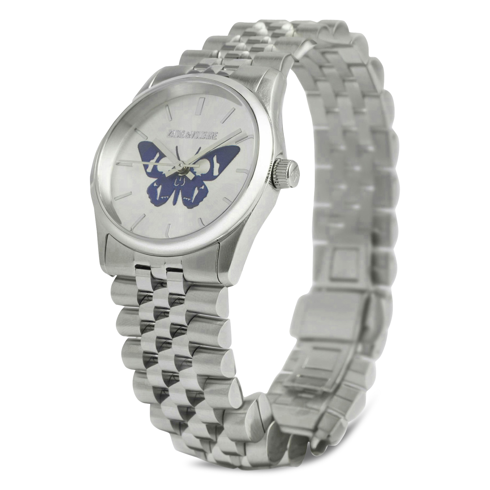 Montre en acier inoxydable ZADIG&VOLTAIRE Bleu