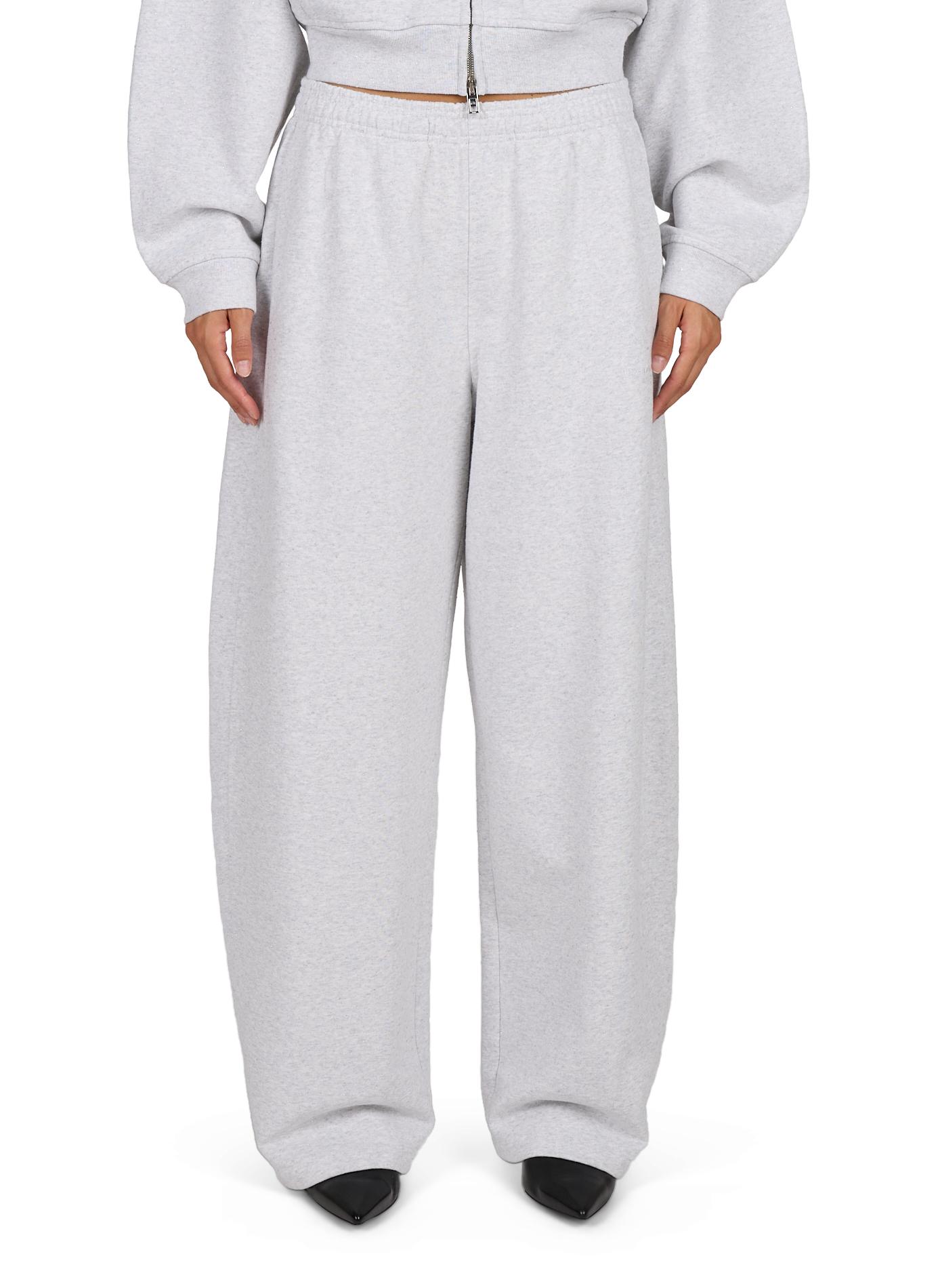 Large jogging pants with rhinestones ALEXANDER WANG Grey