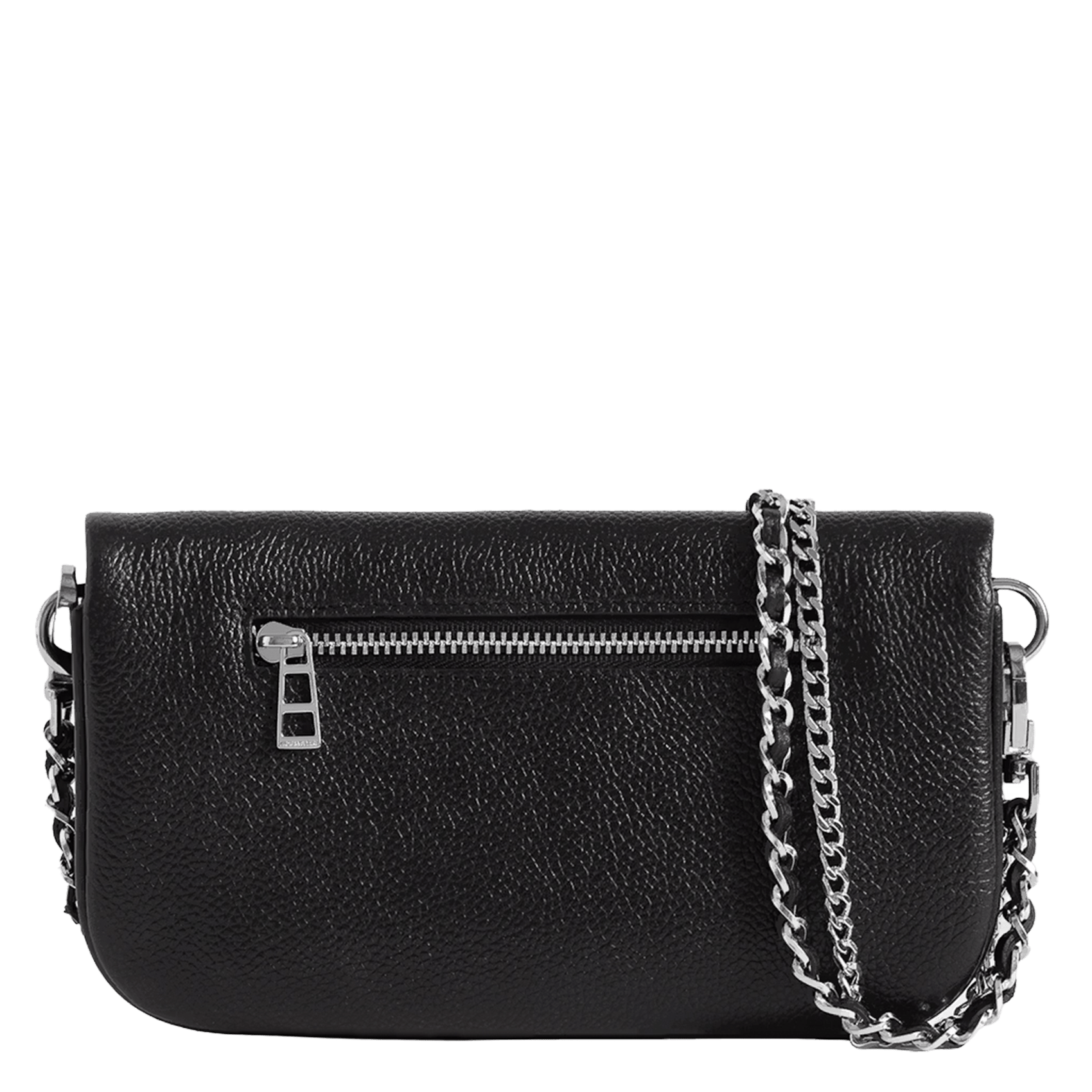 Sac bandoulière en cuir imprimé rock mini ZADIG&VOLTAIRE Noir