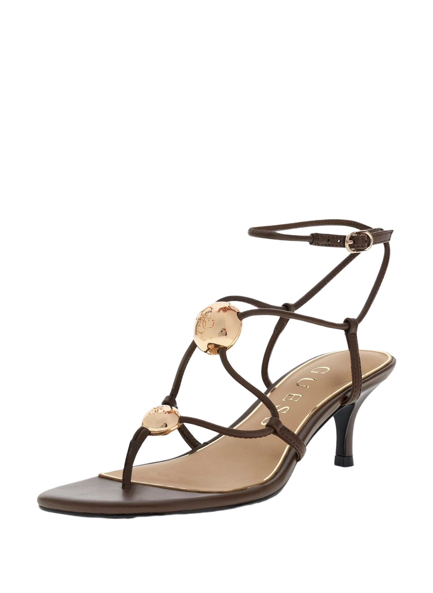 Heeled sandals GUESS Brown