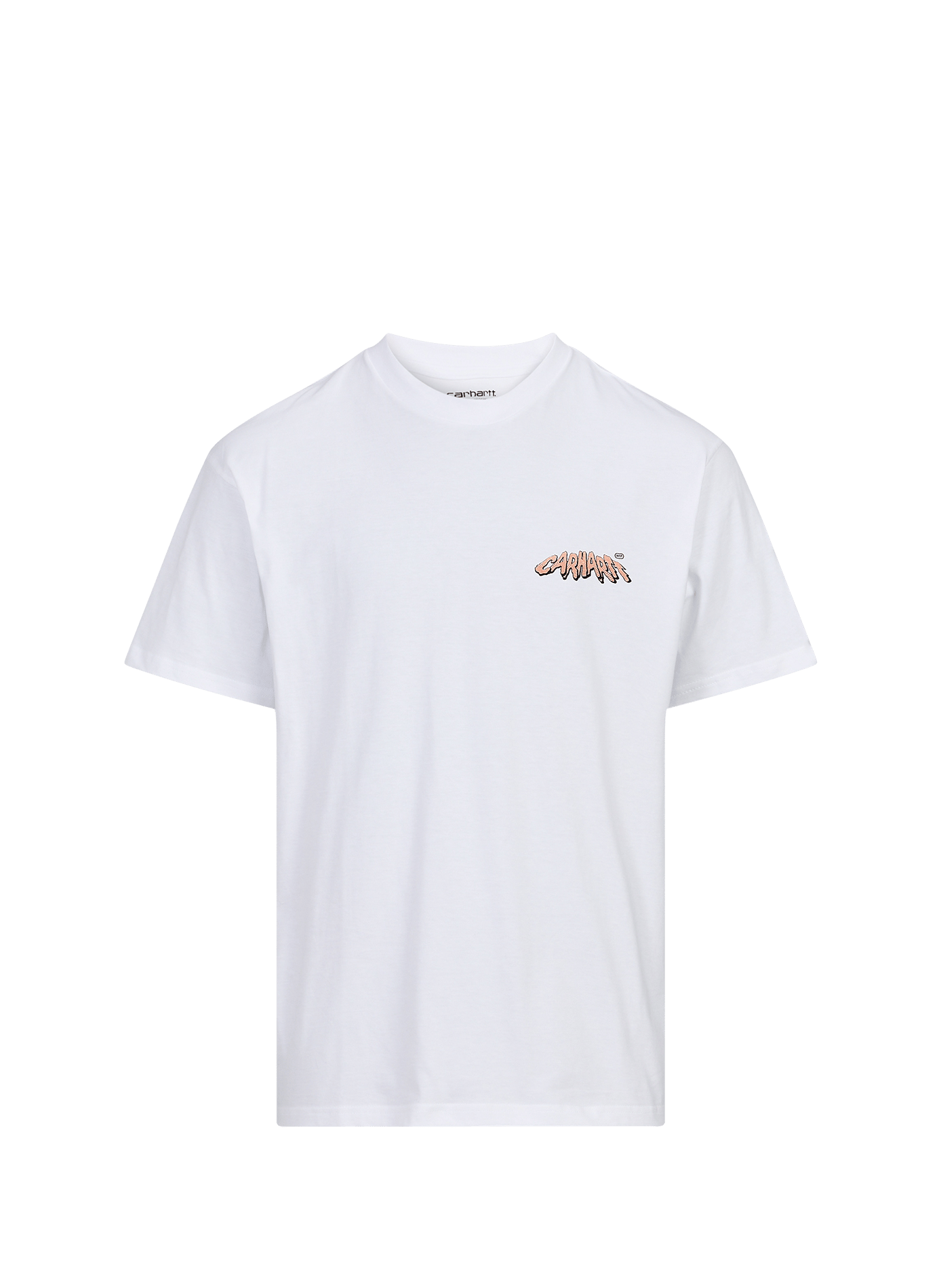 Tee-shirt droit col rond imprimé en coton CARHARTT WIP Blanc